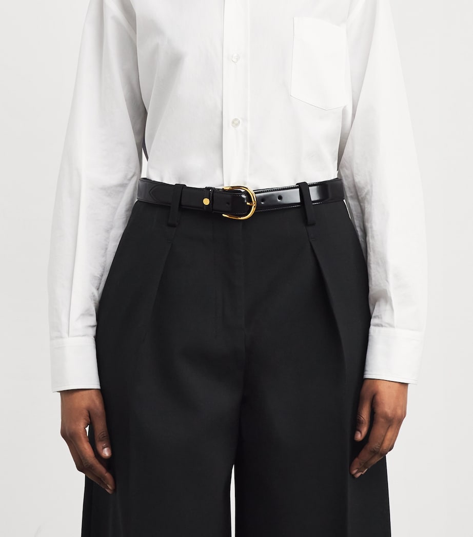 Harrods Leather Belt Black Image 3