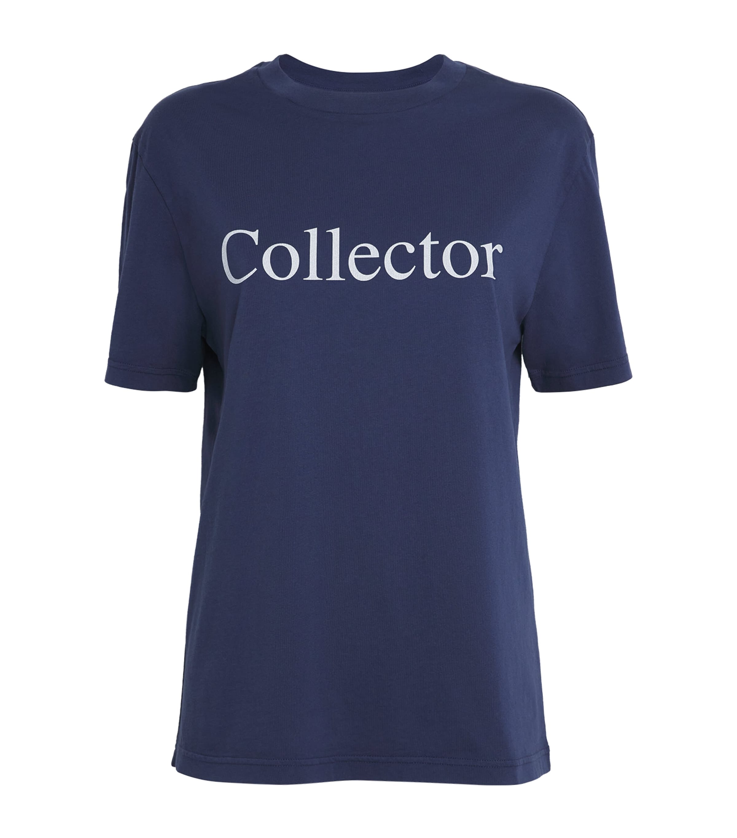 Frame X Sotheby' Cotton Classic T-shirt In Blue
