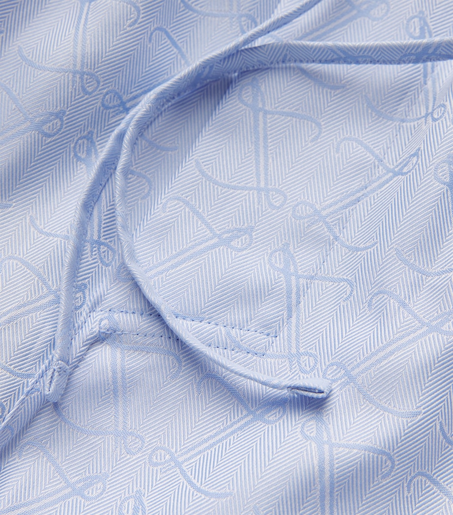 Cotton Sea Island Pyjama Trousers 526 BLUE Image 5