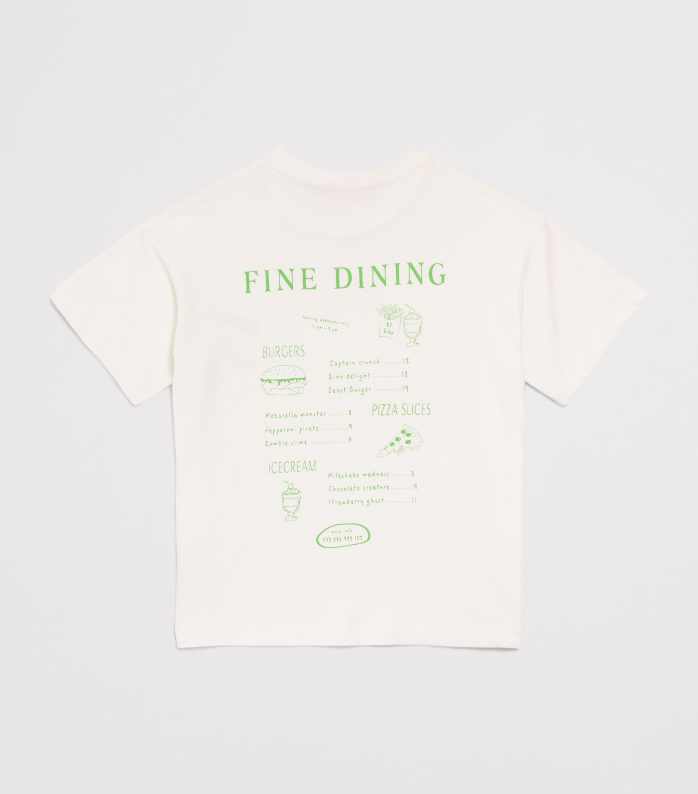 KONGES SLOJD Organic Cotton-Linen Era T-Shirt (3 Months-10 Years) O Wht/fine Image 2