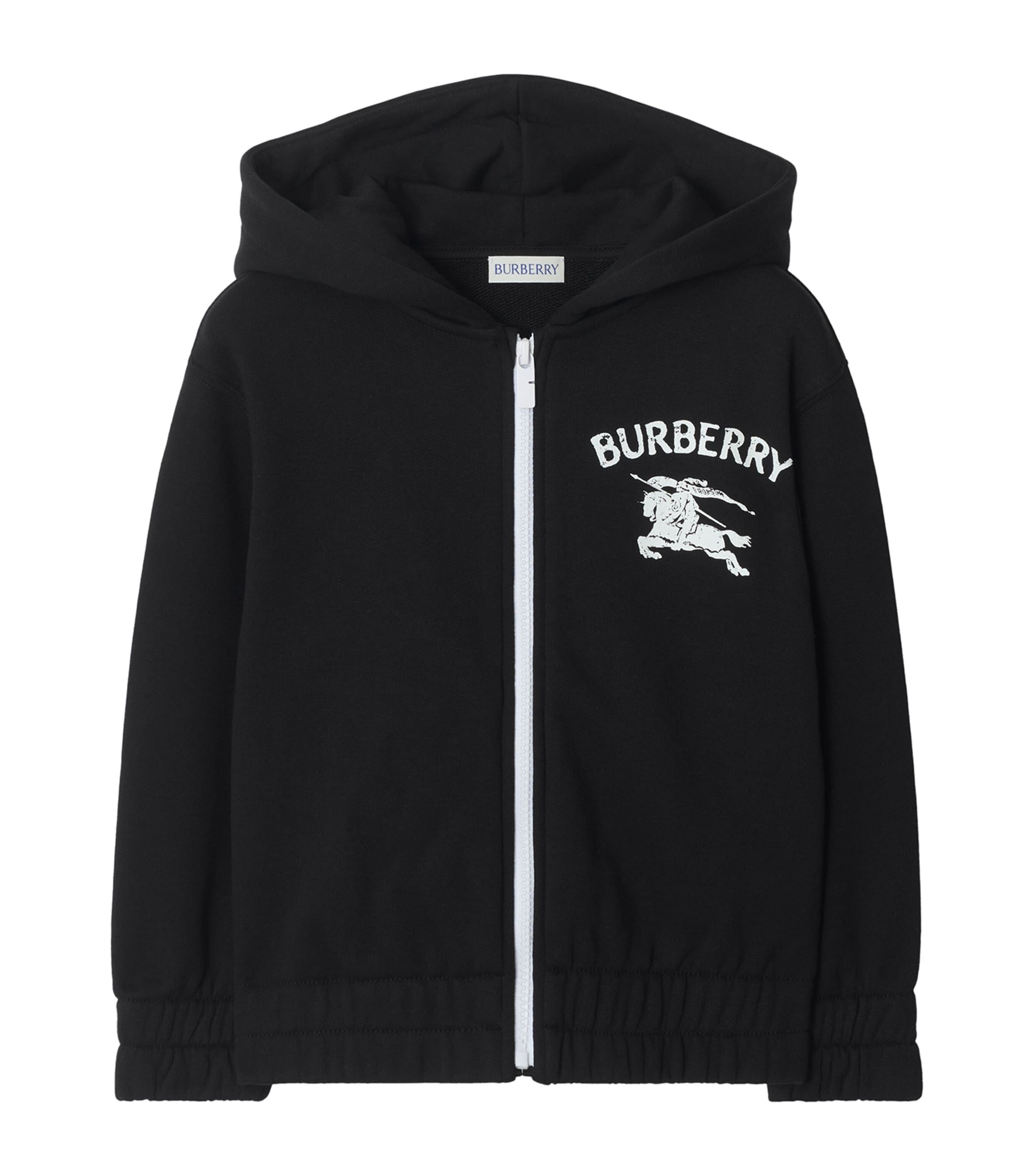 Cotton EKD Zip-Up Hoodie (3-12 Years) BLACK Image 1