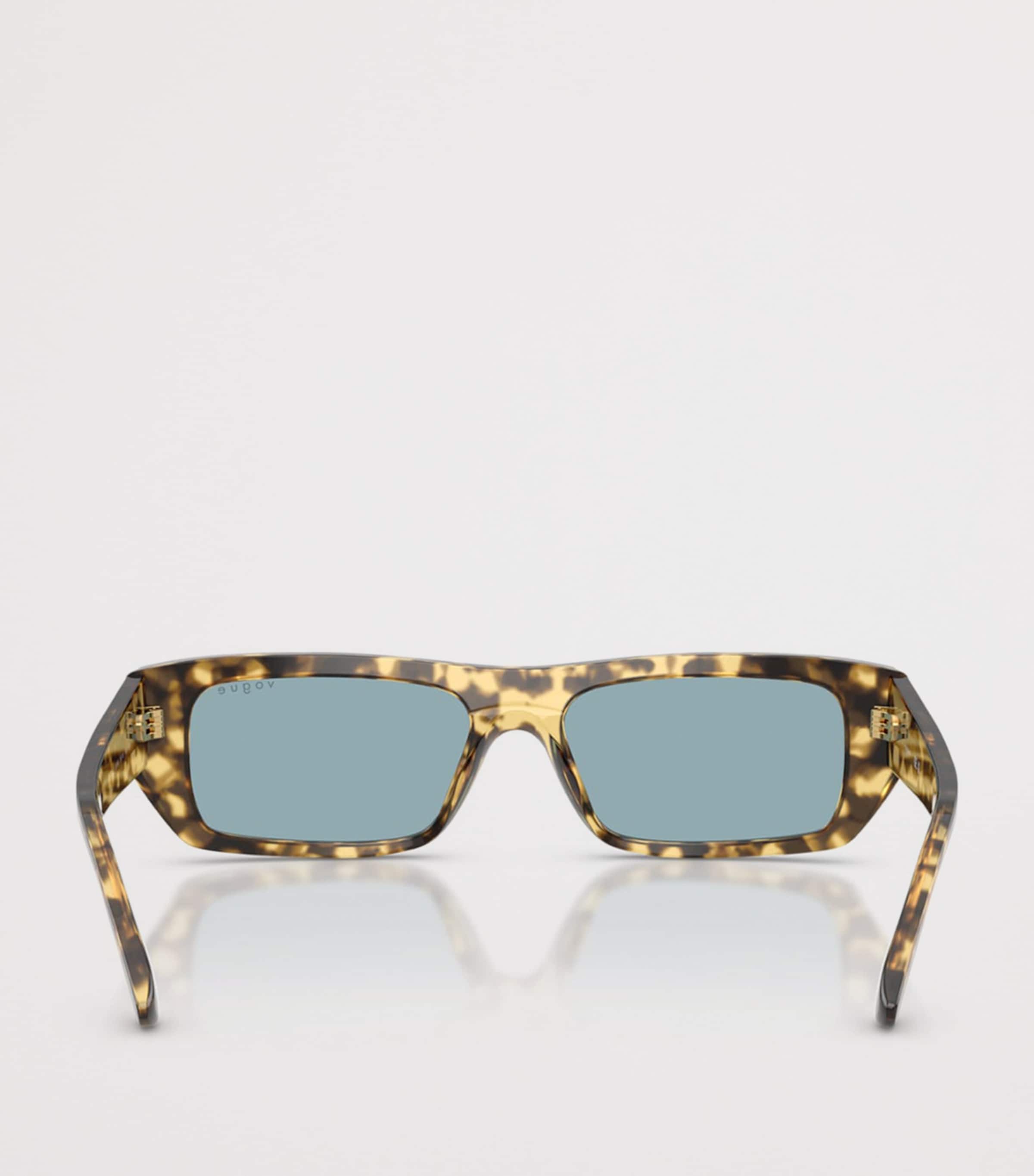 Tortoiseshell Rectangular Sunglasses 324180 Image 4
