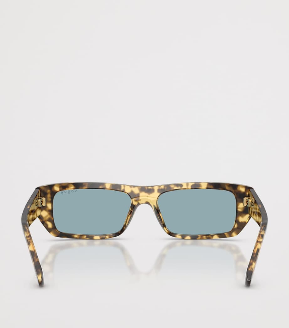 Tortoiseshell Rectangular Sunglasses 324180 Image 4