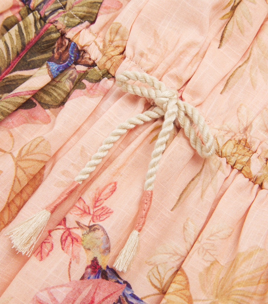 Cotton Rhiannon Flip Dress (2-12 Years) PINK PALM FLORAL Image 3