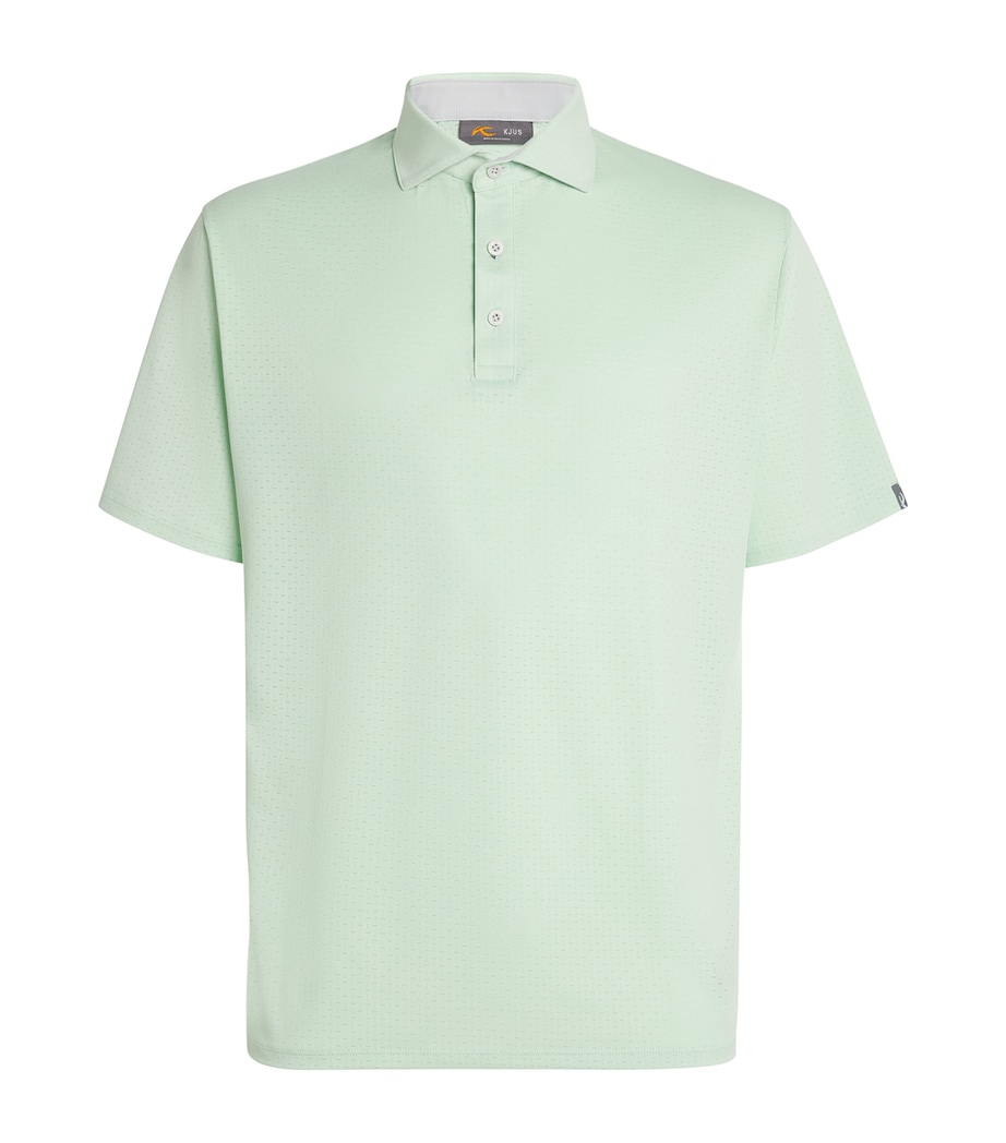 KJUS Mens Savin Structure Polo Shirt Agave Image 1