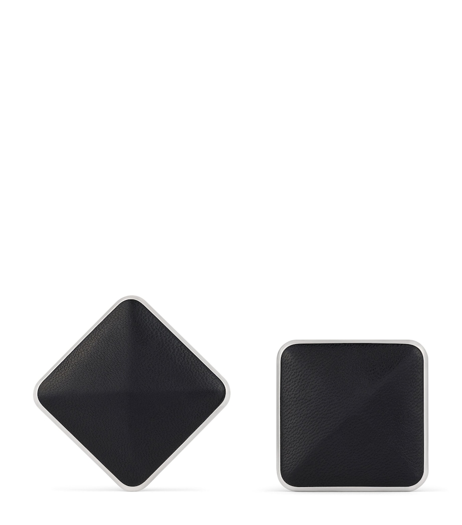 Givenchy Leather Asymmetric Earrings Image 1