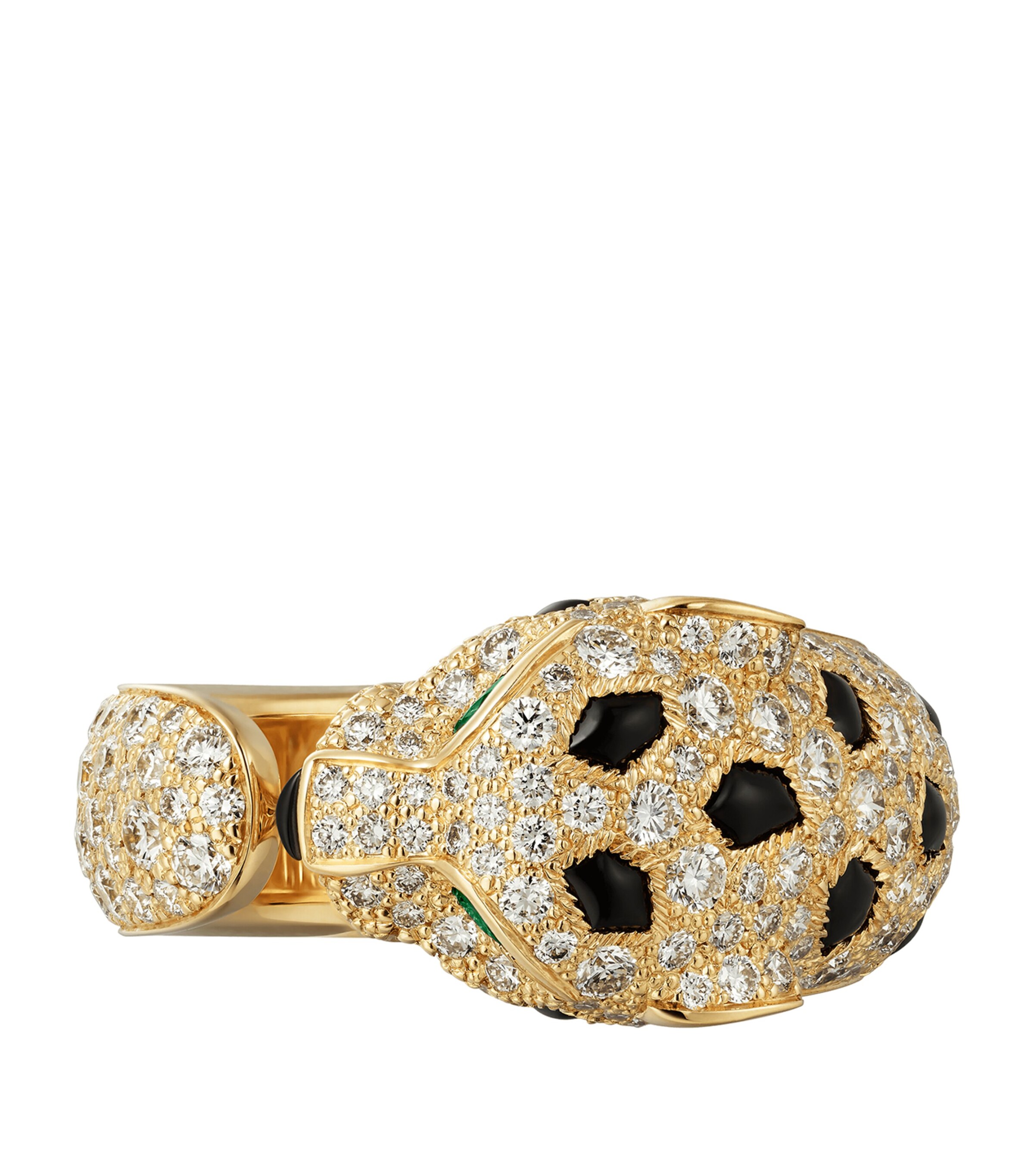 Yellow Gold, Diamond and Emerald Panthère de Cartier Ring YELLOW GOLD Image 7