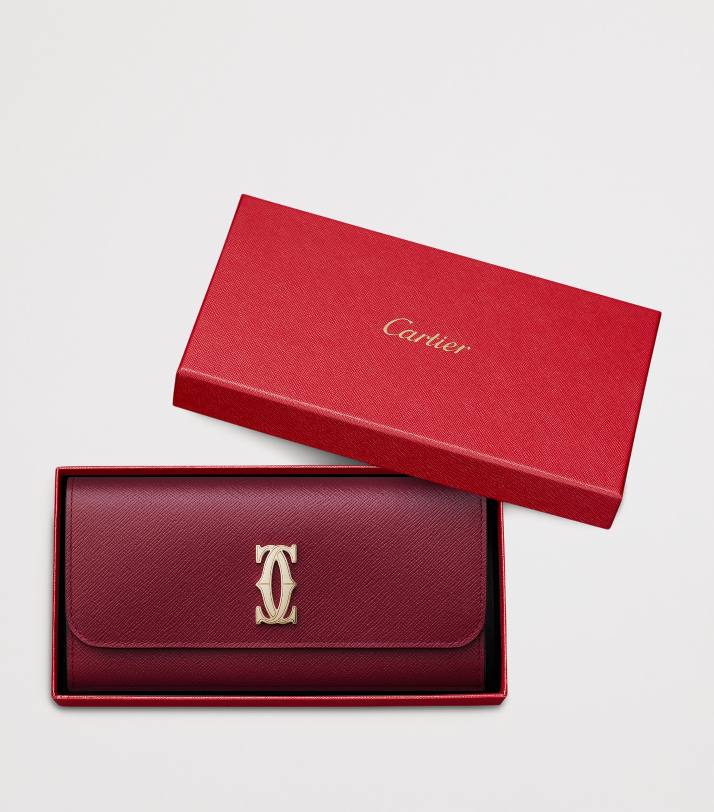Cartier Leather C de Cartier International Wallet Red Image 2
