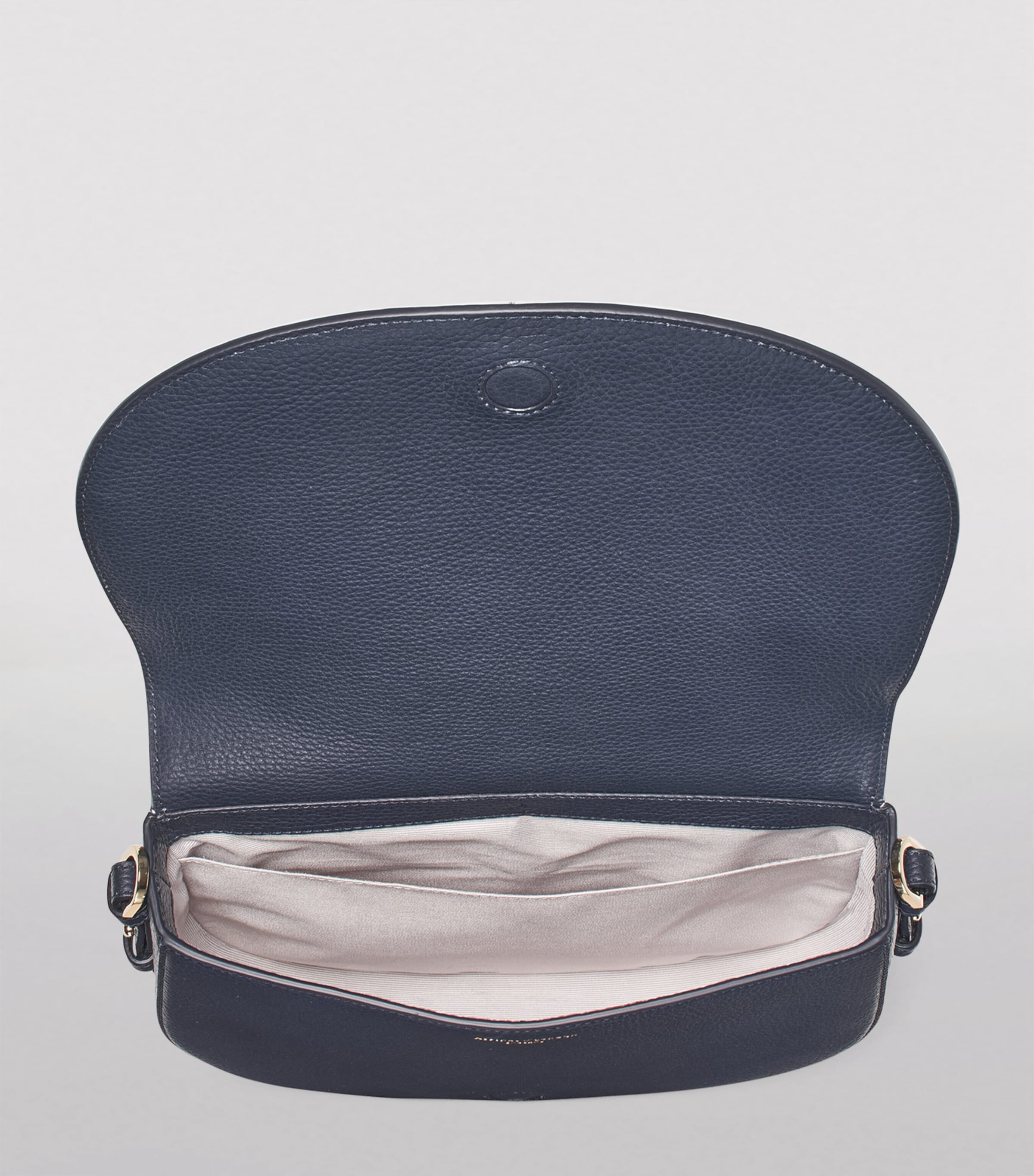 Aspinal Of London Leather Stella Cross-Body Satchel Navy Image 5