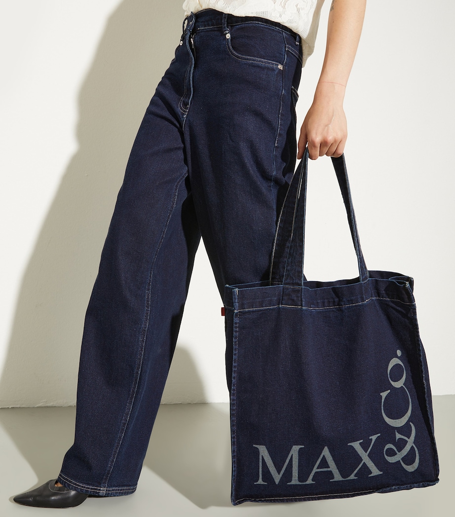 MAX&Co. Womens Straight Jeans Navy Image 4