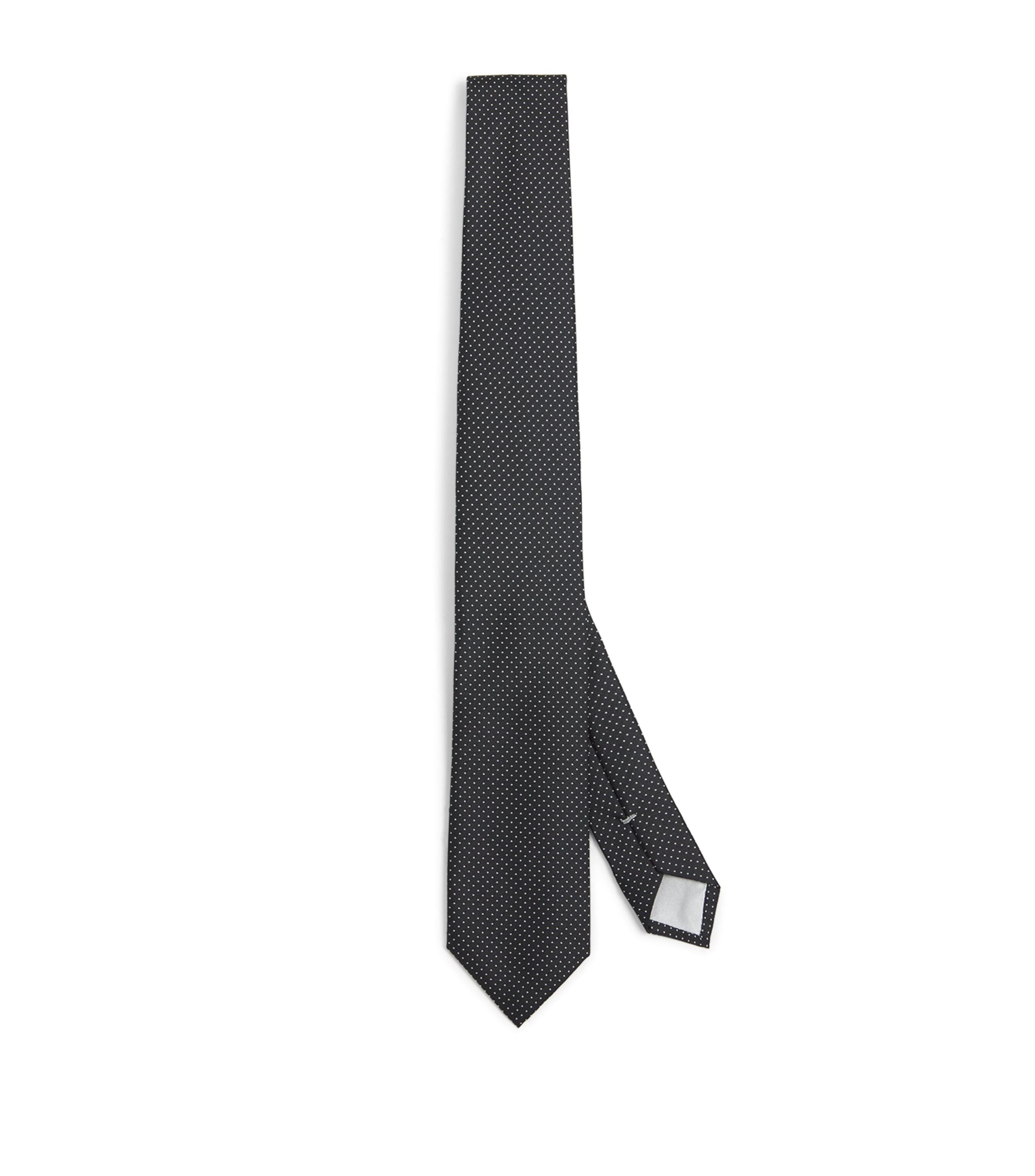 Giorgio Armani Silk Geometric Tie In Gold