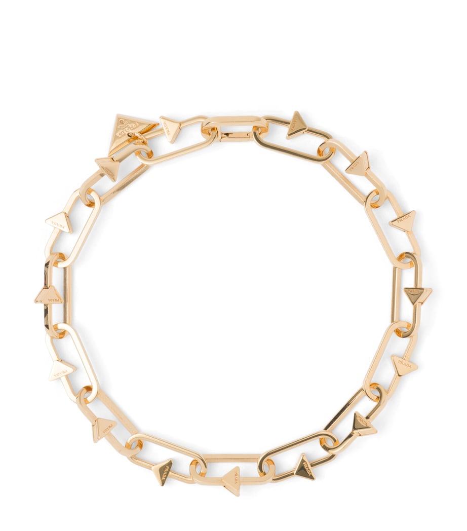 Prada Triangle Chain Necklace Image 1