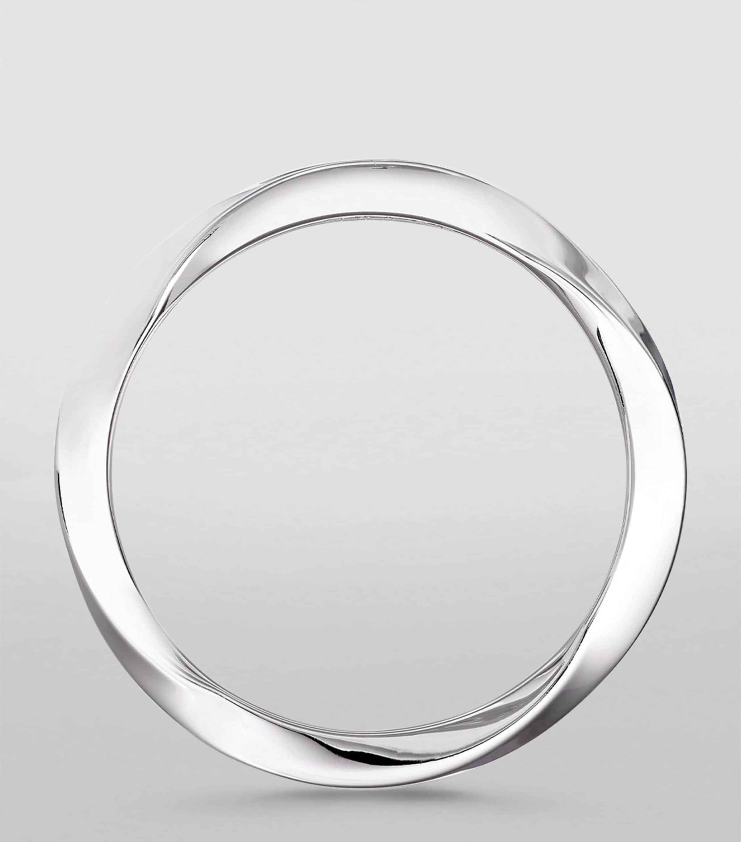 White Gold Spiral RIng WHITE GOLD Image 5