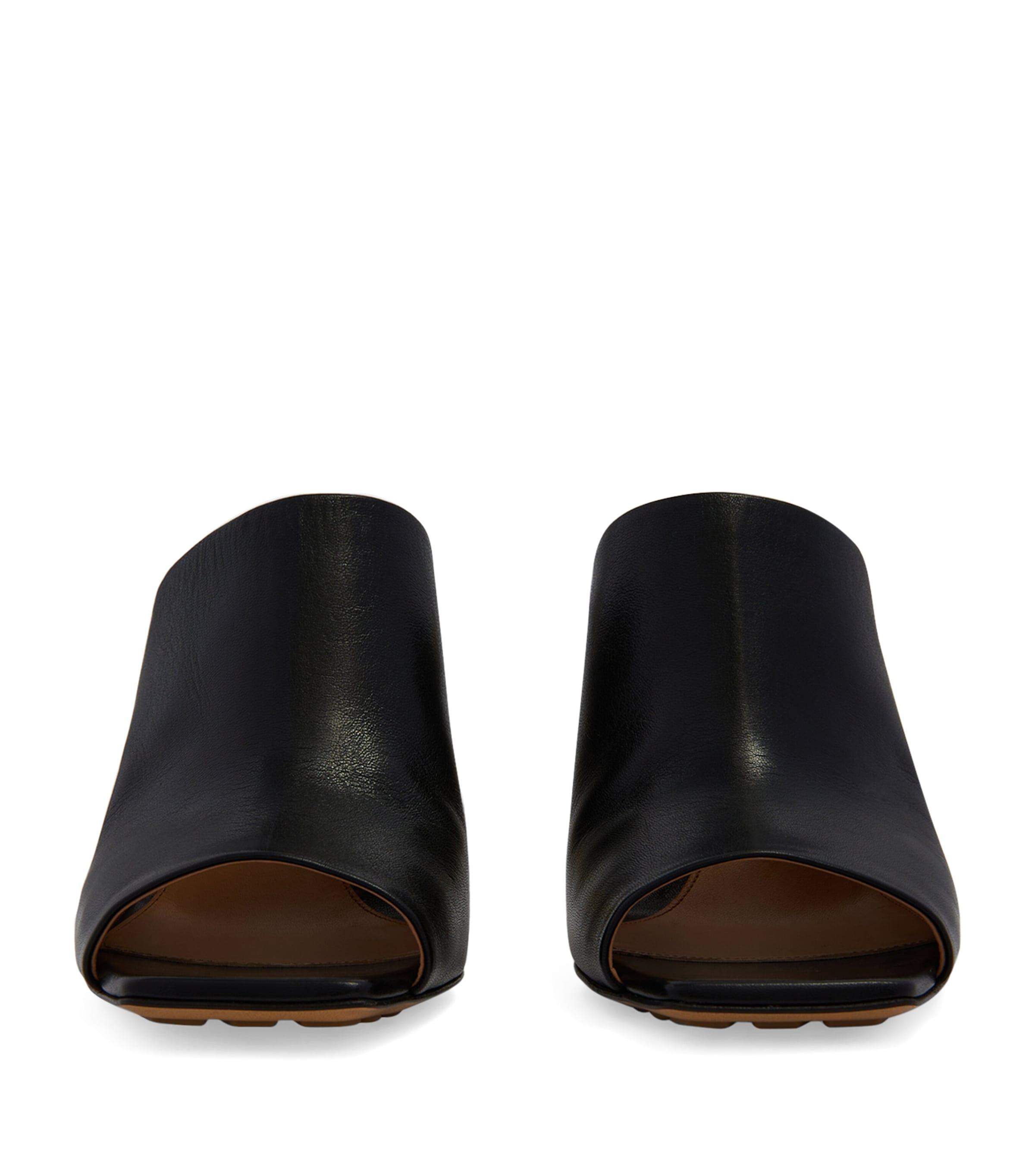 Leather Knot Mules 90 NERO/NERO Image 4