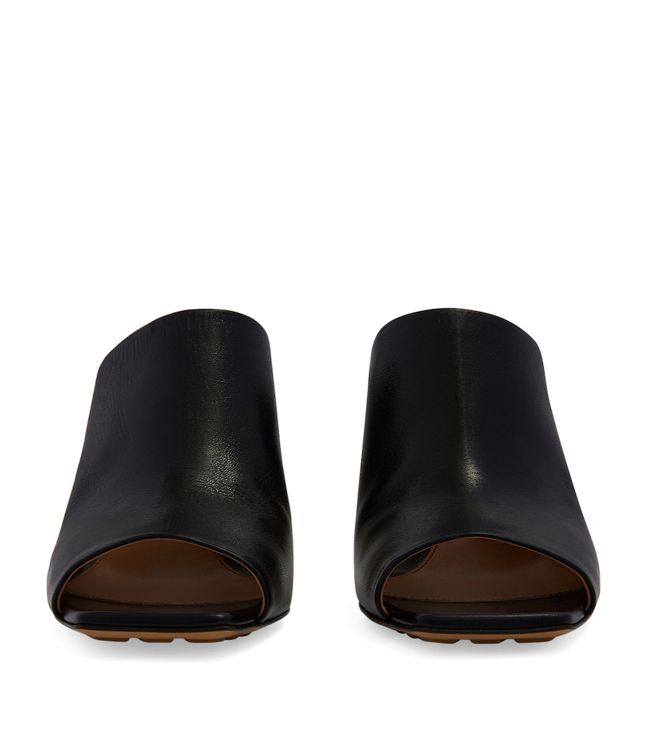 Leather Knot Mules 90 NERO/NERO Image 4