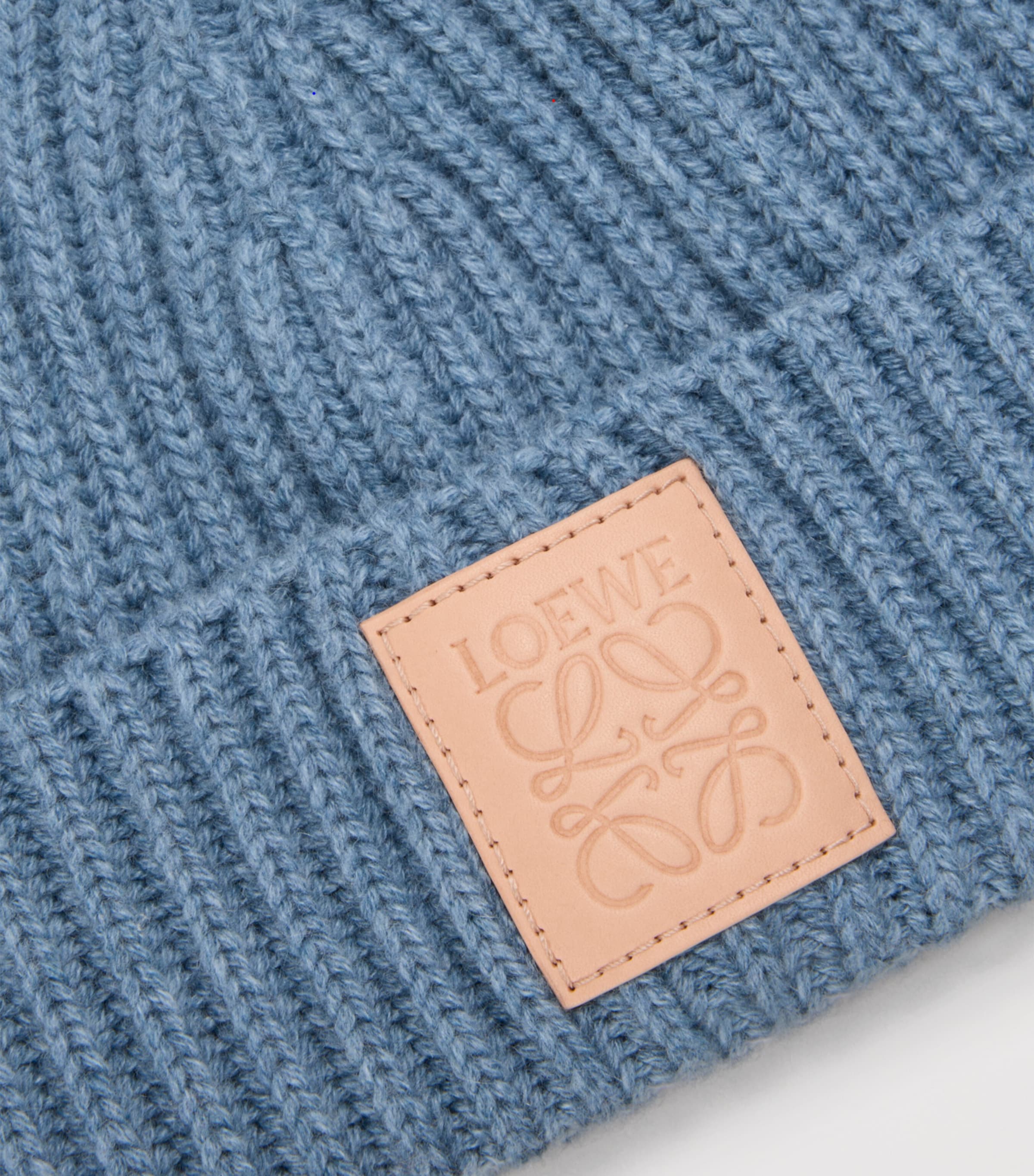 Cashmere Logo Beanie DENIM BLUE Image 4