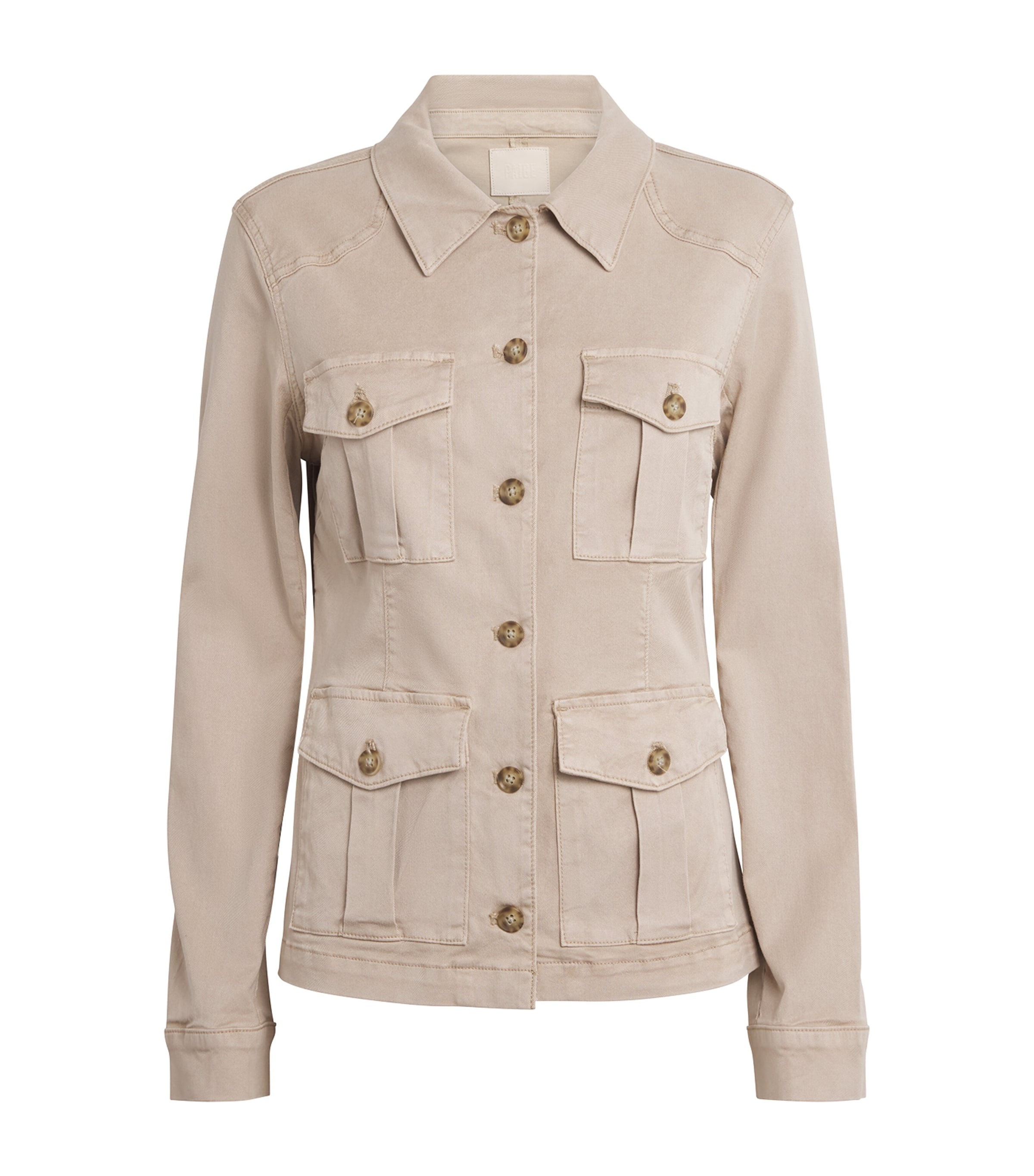 Paige Pocket-detail Stacey Jacket In Brown