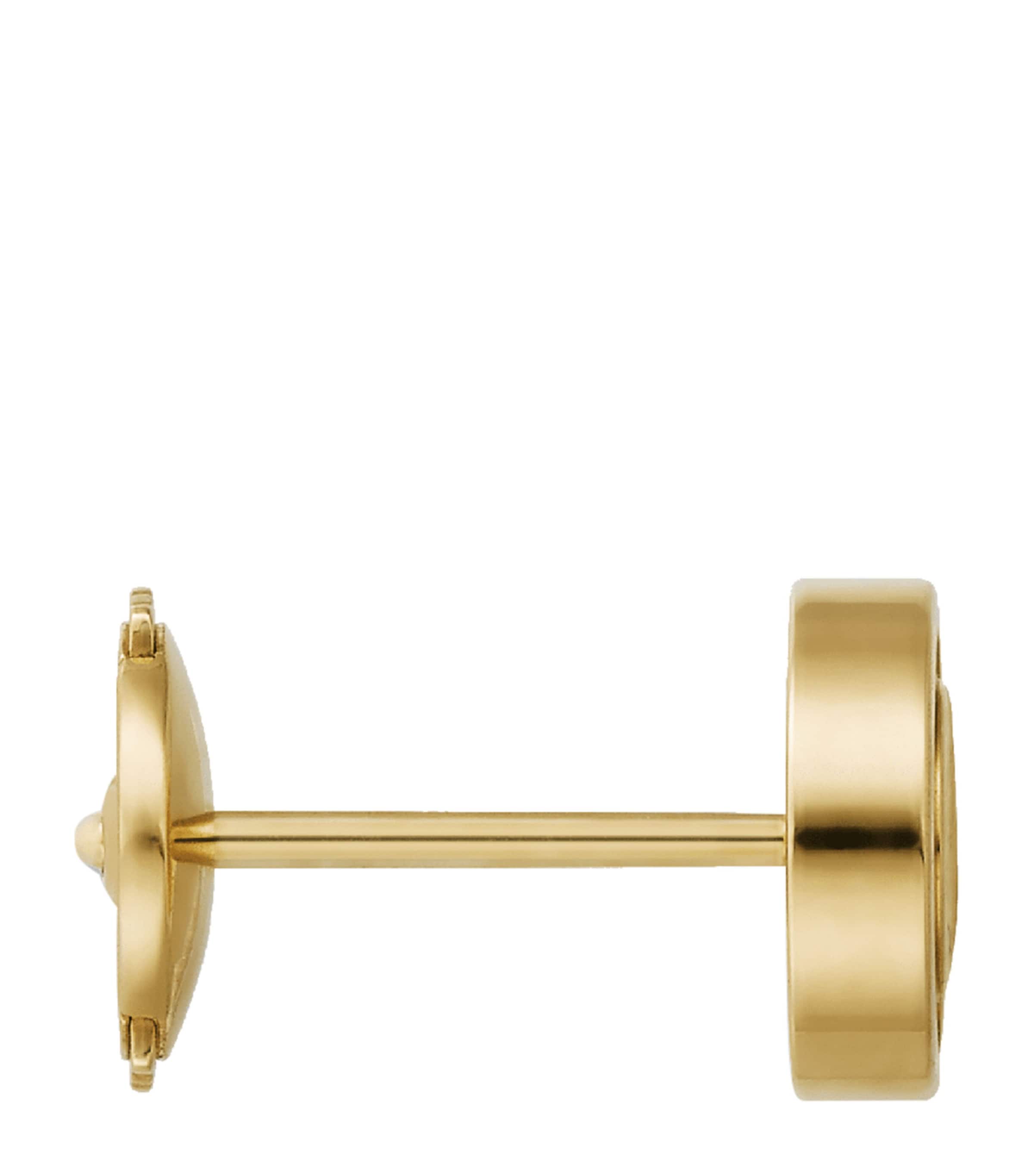 Yellow Gold LOVE Stud Earrings YELLOW GOLD Image 5