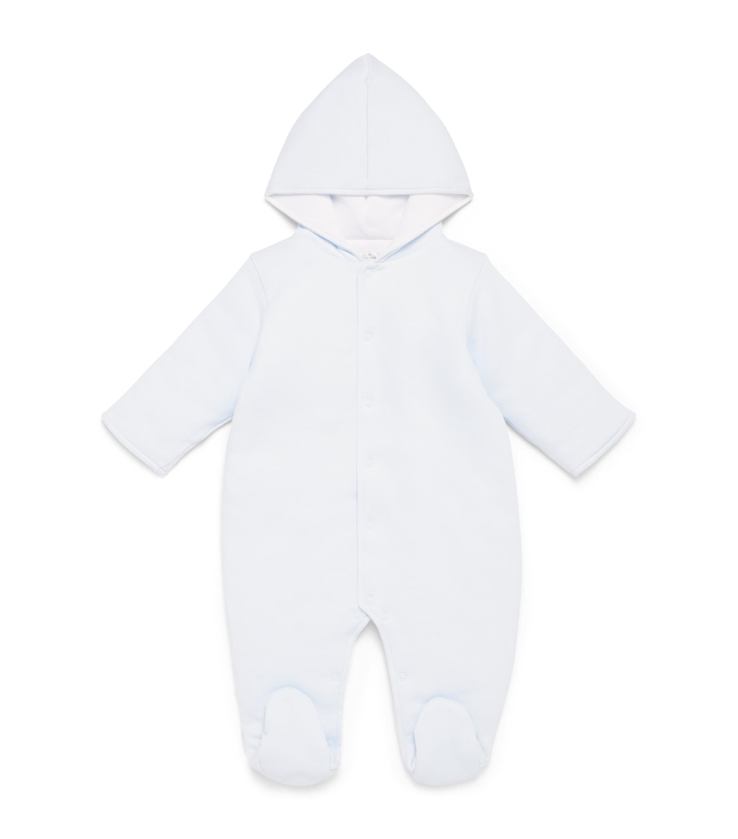 Kissy Kissy Jacquard All-In-One (0-9 Months) Light Blue Image 1