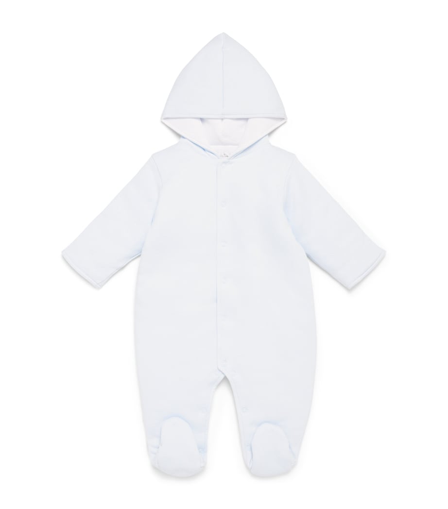 Kissy Kissy Jacquard All-In-One (0-9 Months) Light Blue Image 1