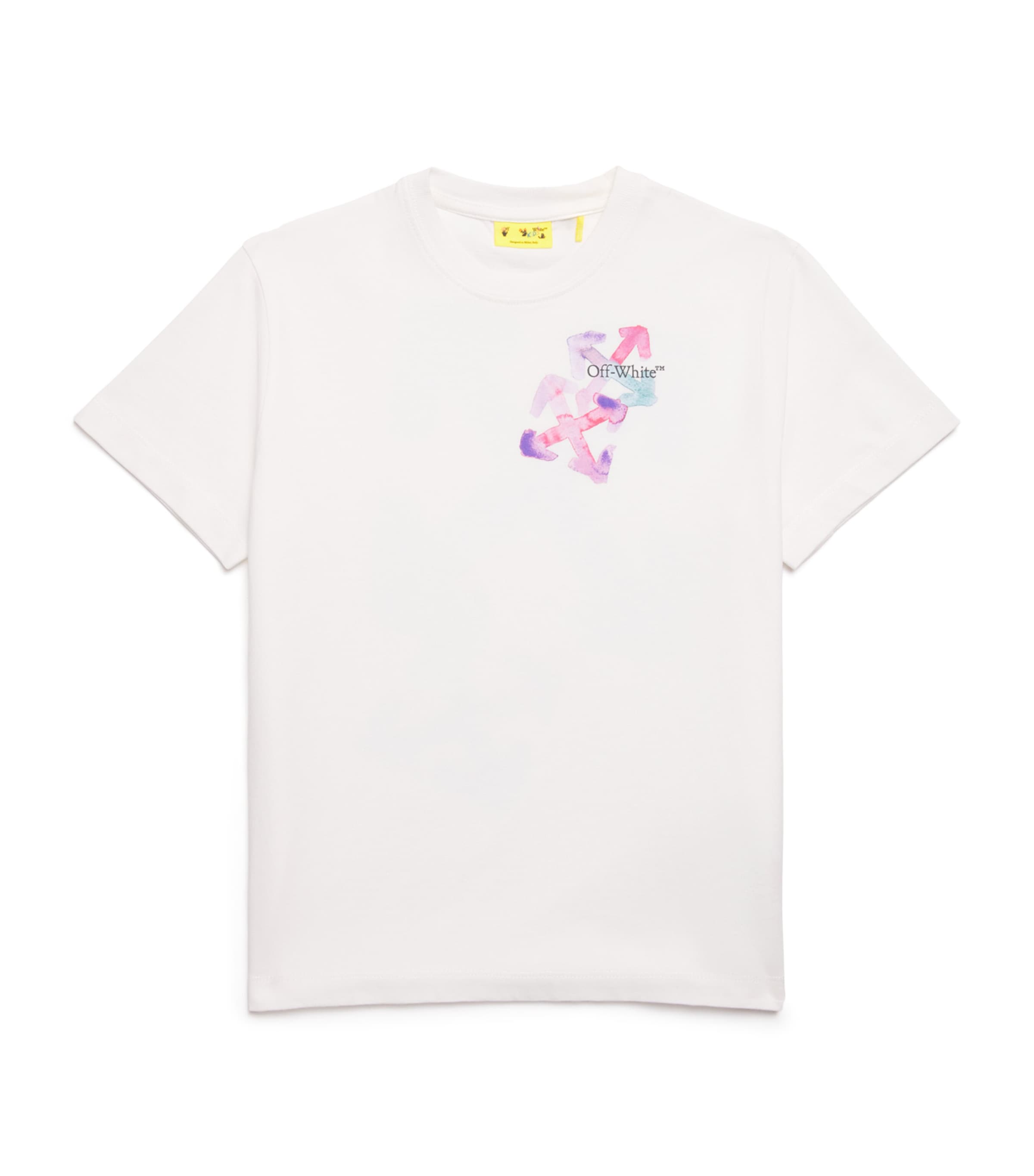 Off-White Kids Cotton Watercolour Arrow T-Shirt (4-12+ Years) Multi Image 1