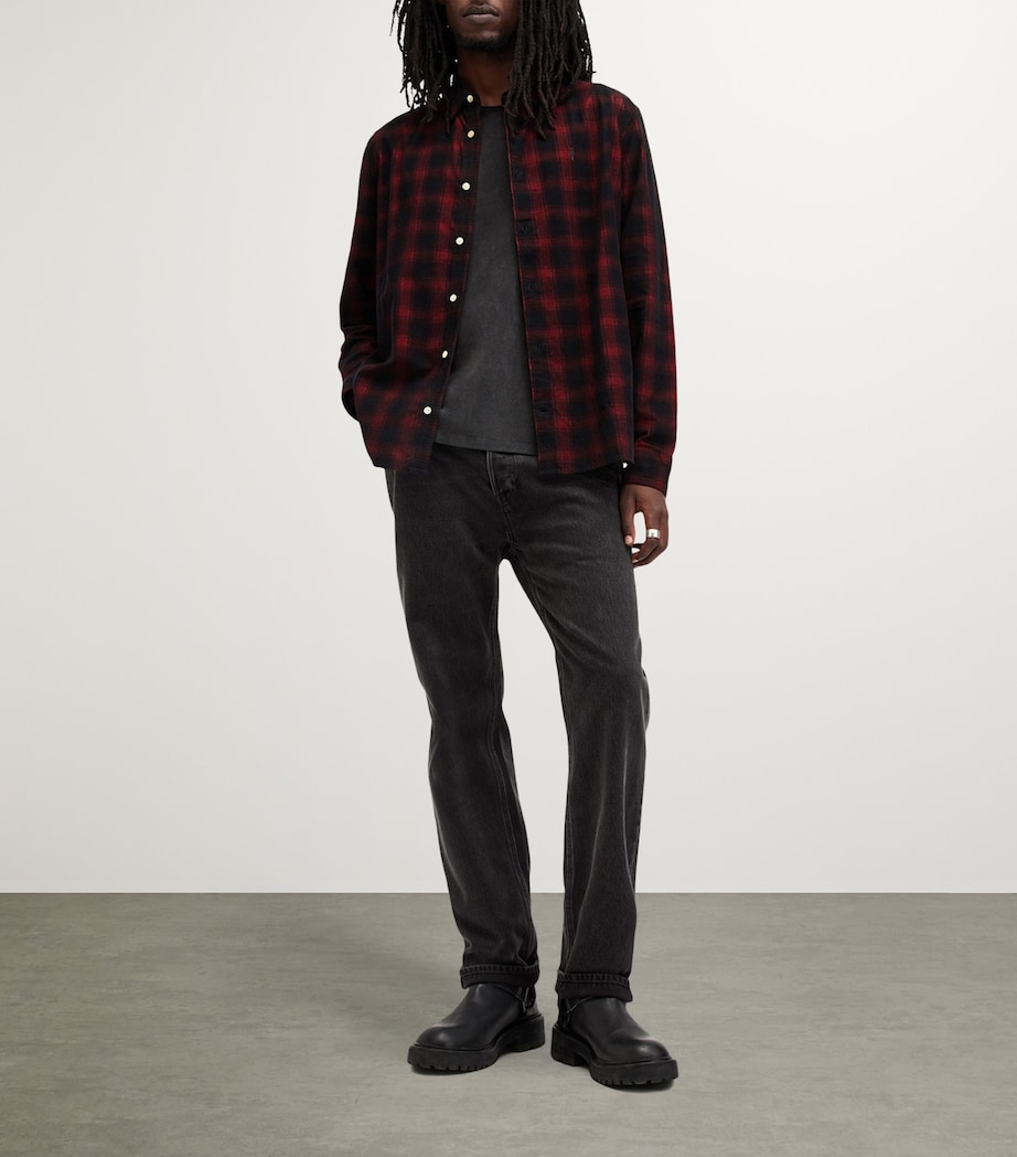 AllSaints Mens Manray Shirt Machine Blue Image 2