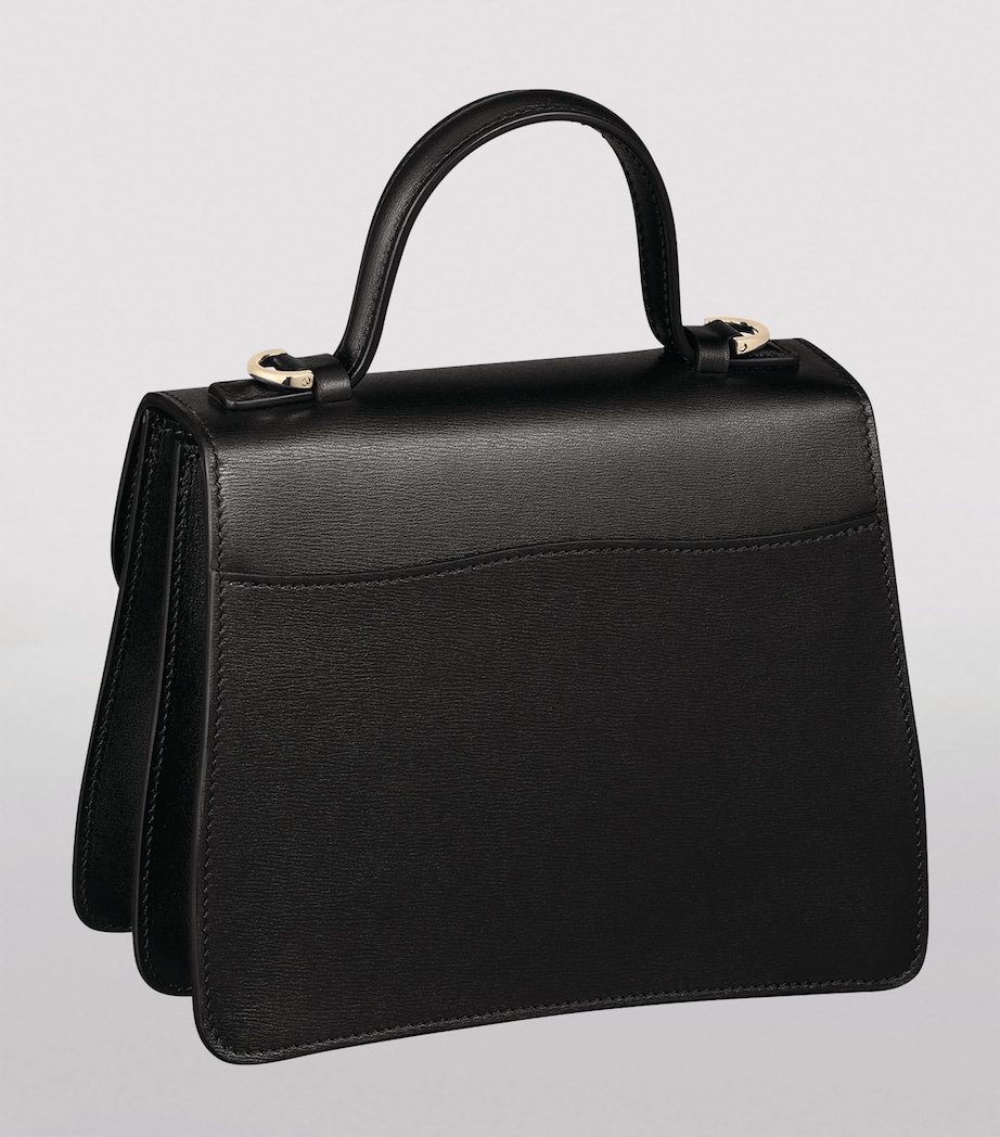 Leather Mini Panthère De Cartier Top-Handle Bag BLACK Image 2