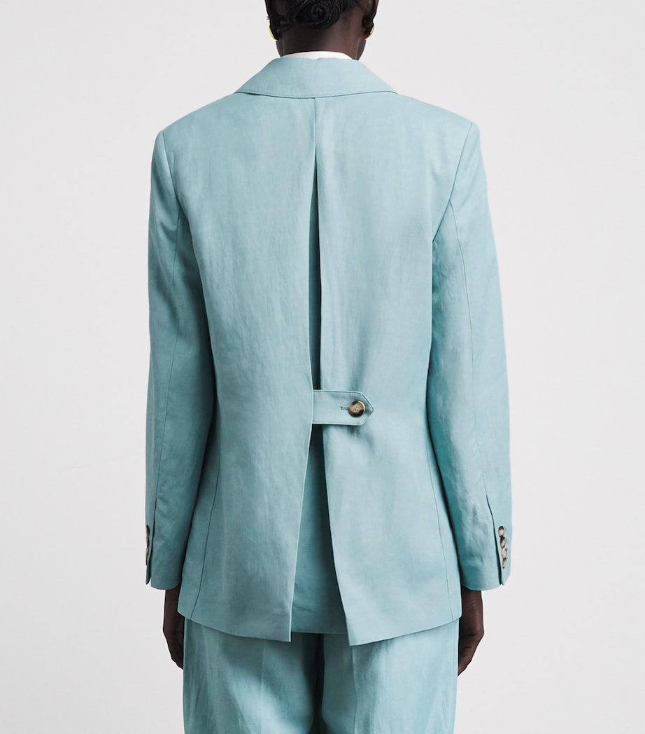 Joseph Womens Single-Button Rochd Blazer Chambray Image 5