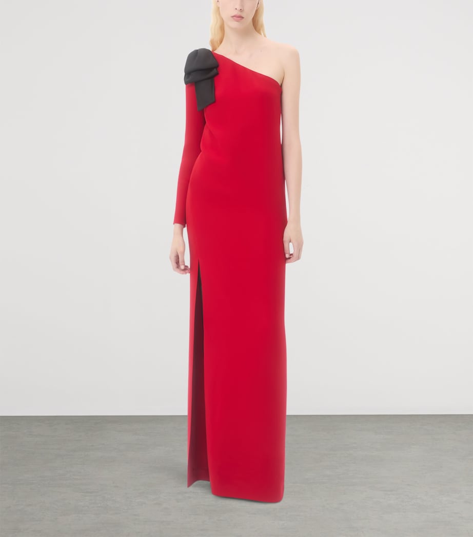 Silk One-Shoulder Gown 9QK Image 4