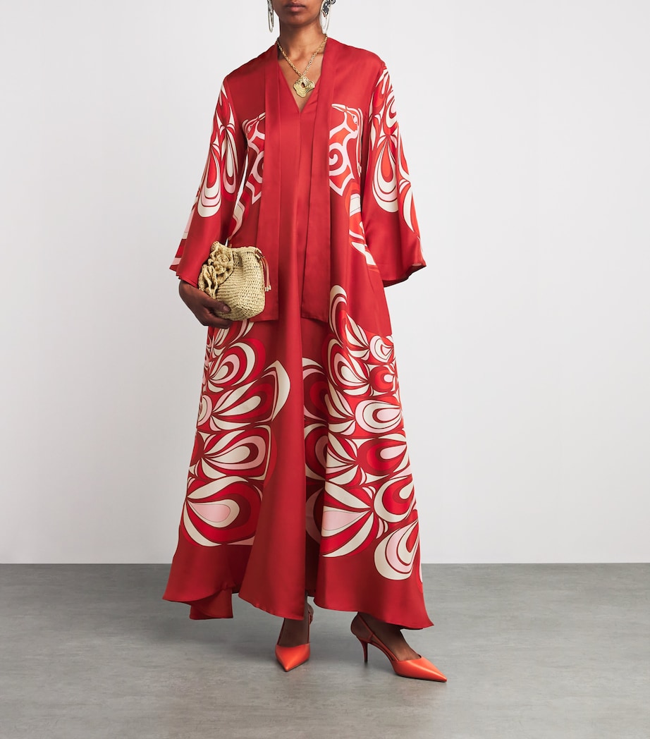 Silk Magnifico Maxi Dress RE02 PHOENIX PLACEE Image 2