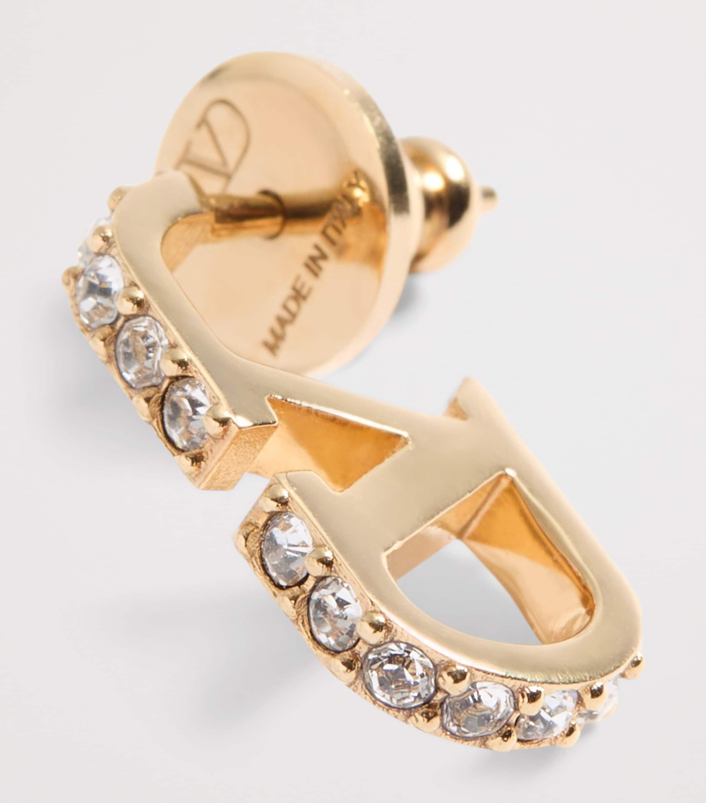 Valentino Garavani Small VLogo Signature Hoop Earrings Image 4