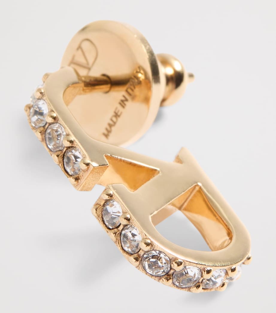 Valentino Garavani Small VLogo Signature Hoop Earrings Image 4