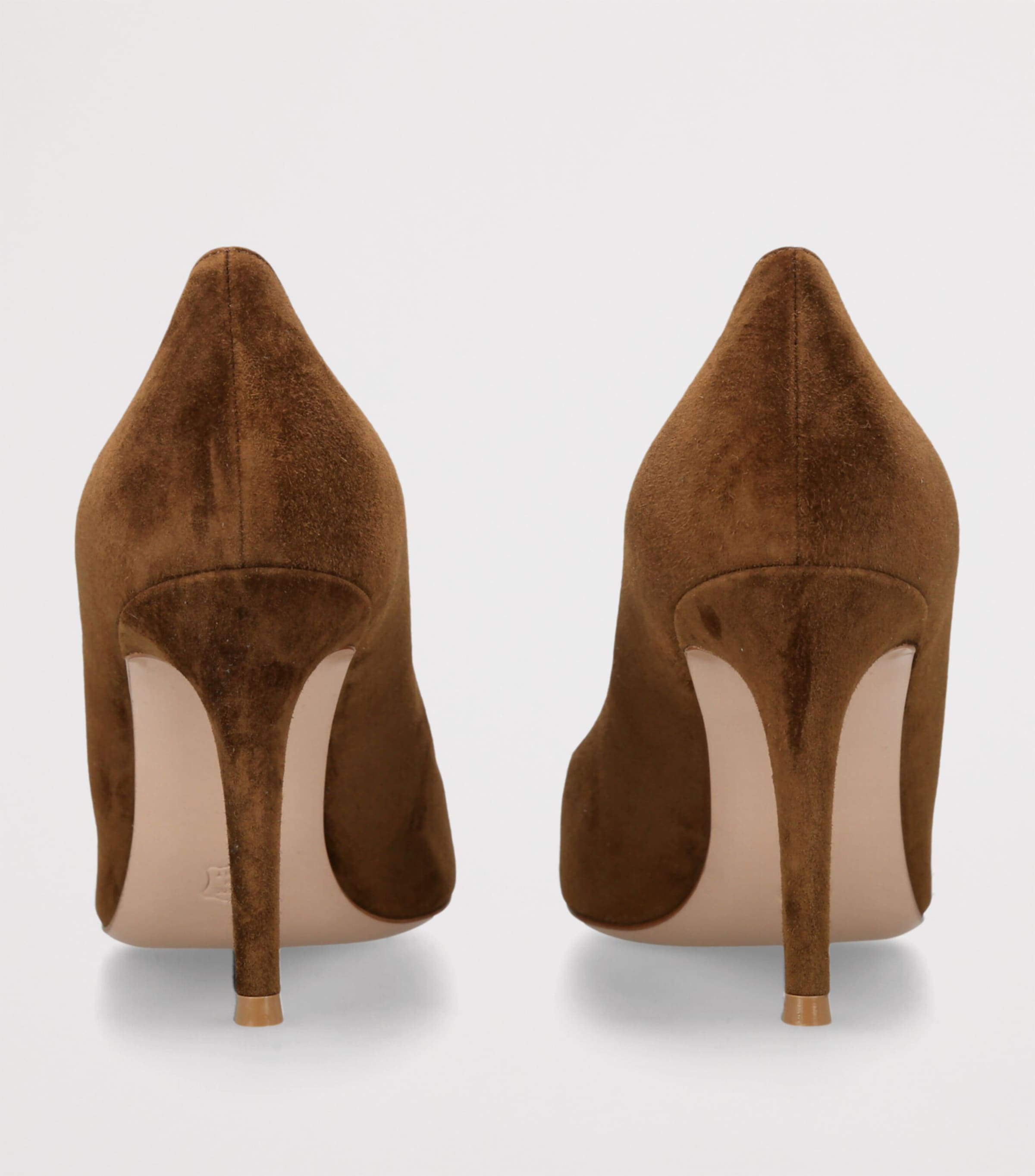Suede Gianvito Pumps 85 DARK BROWN Image 2