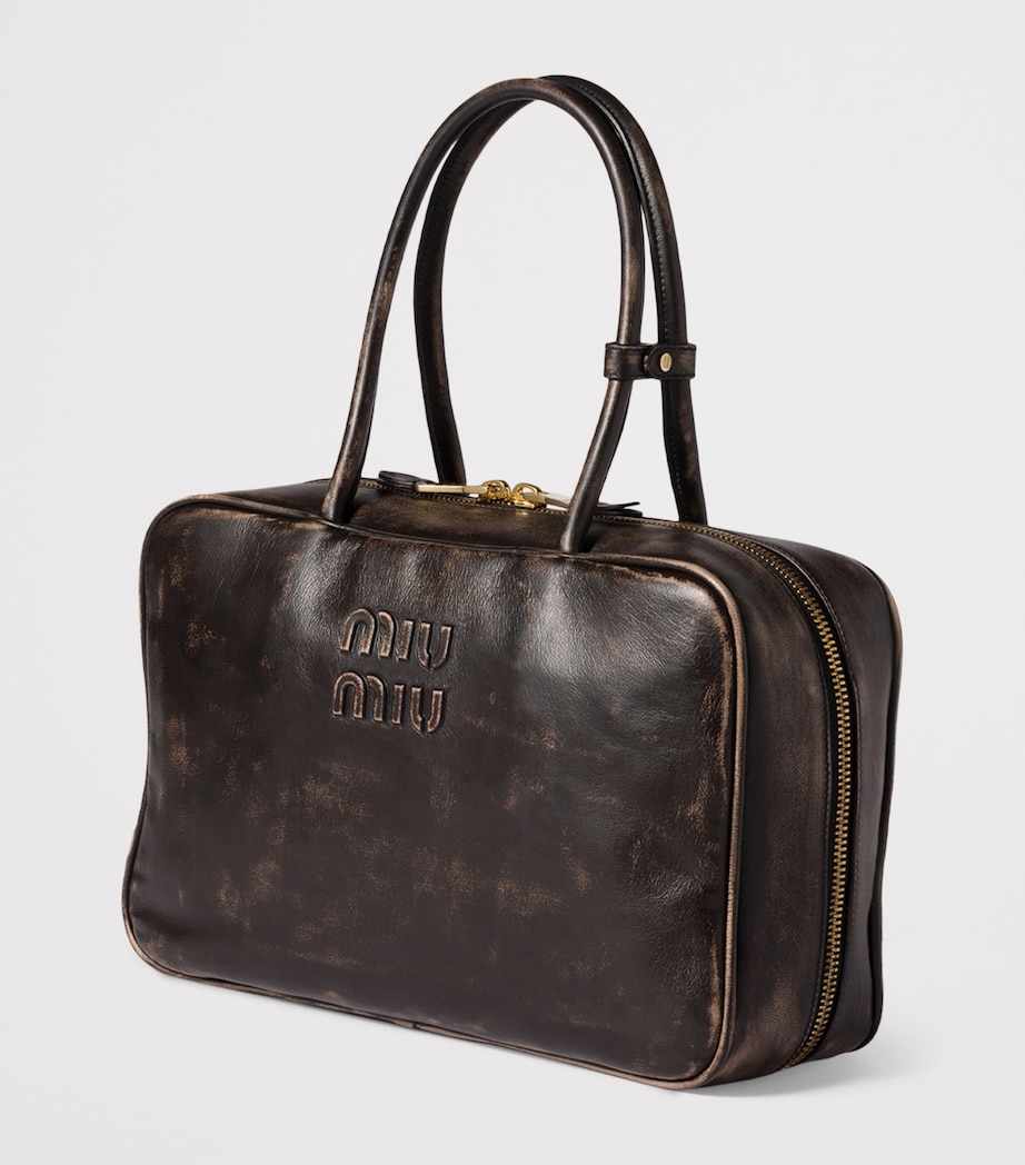 Nappa Leather Beau Top-Handle Bag F0201 Image 3