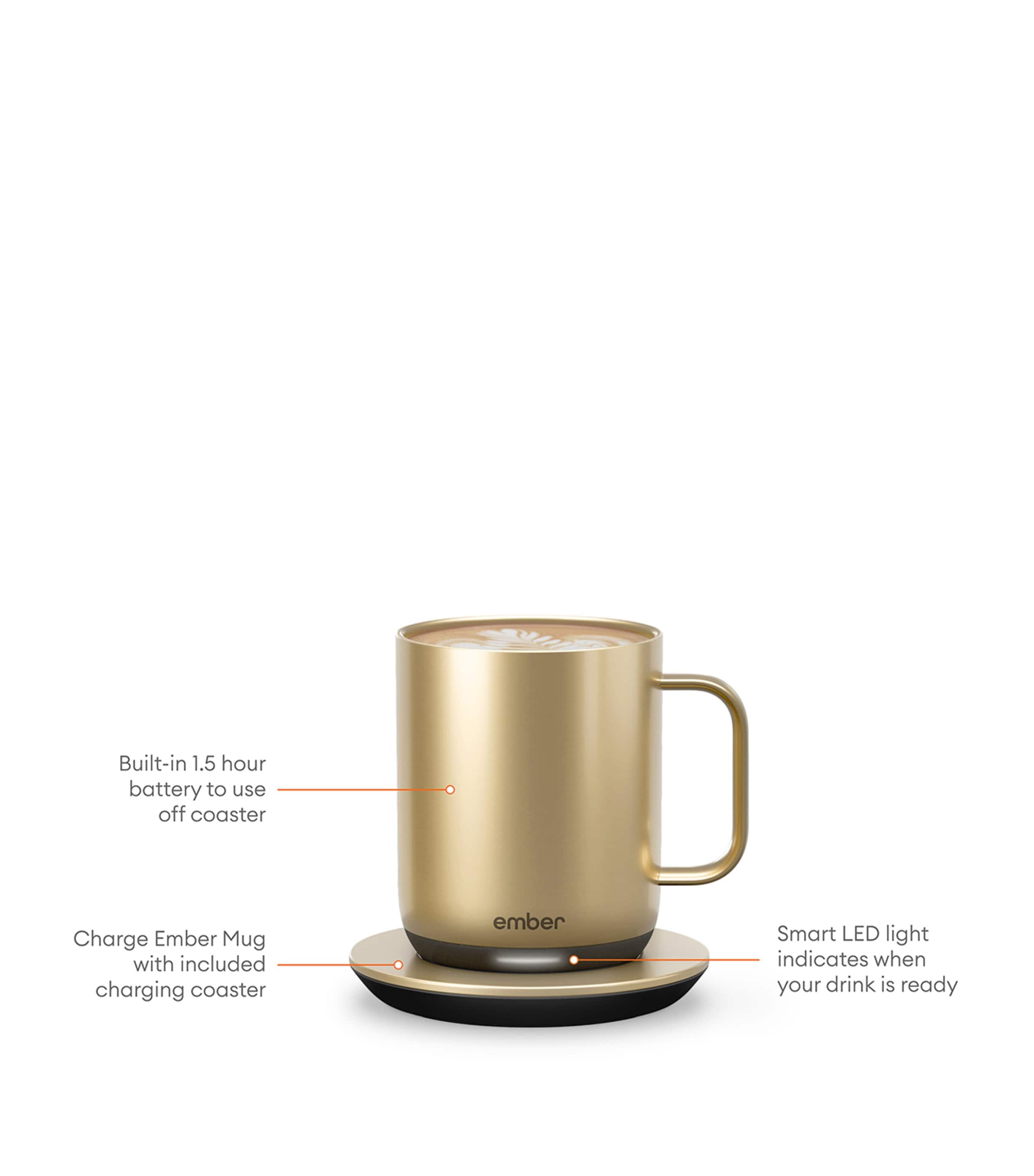 Smart Mug (295ml) GOLD Image 3