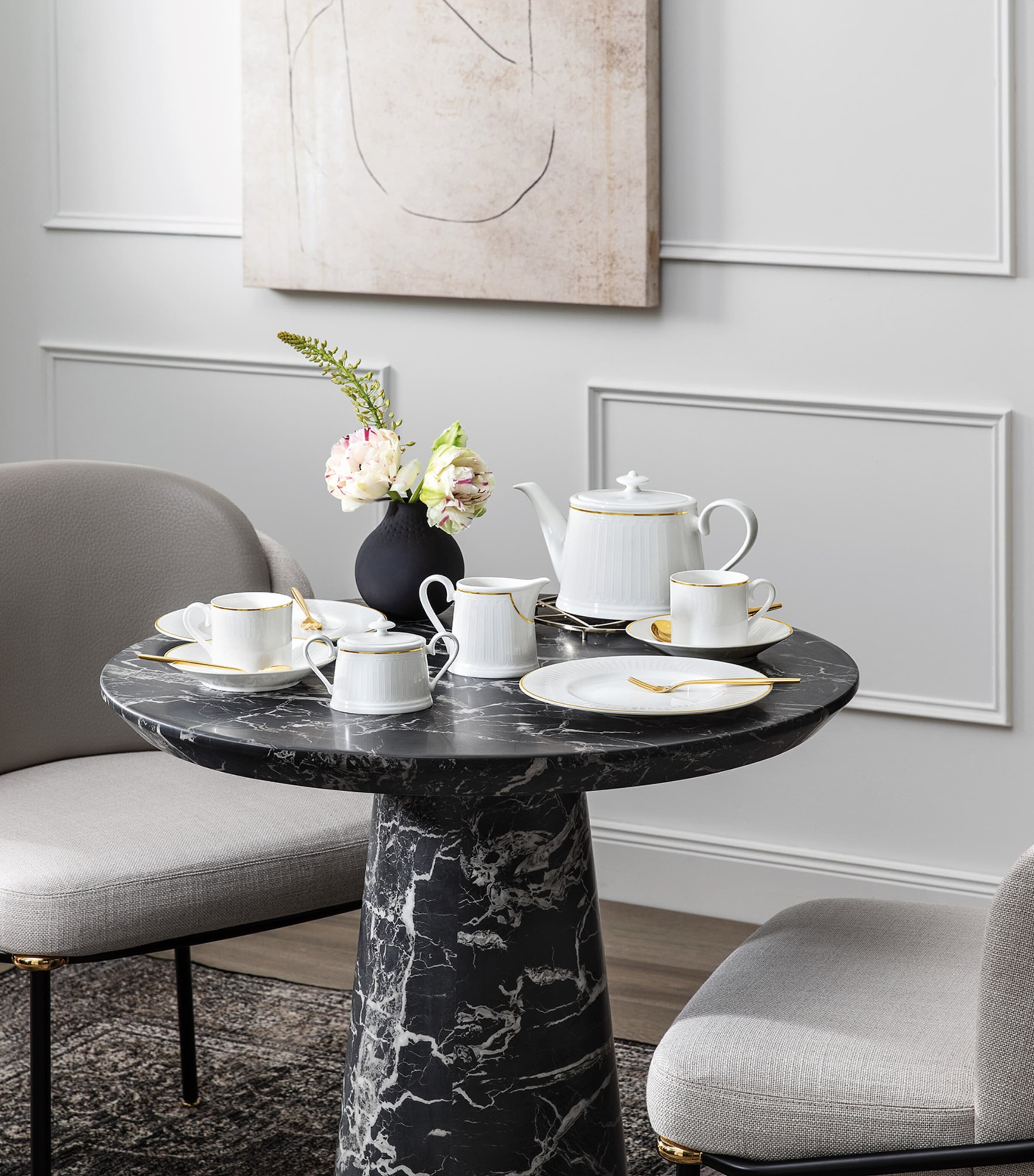 Bone Porcelain ChÃ¢teau Septfontaines Sugar Bowl WHITE Image 3