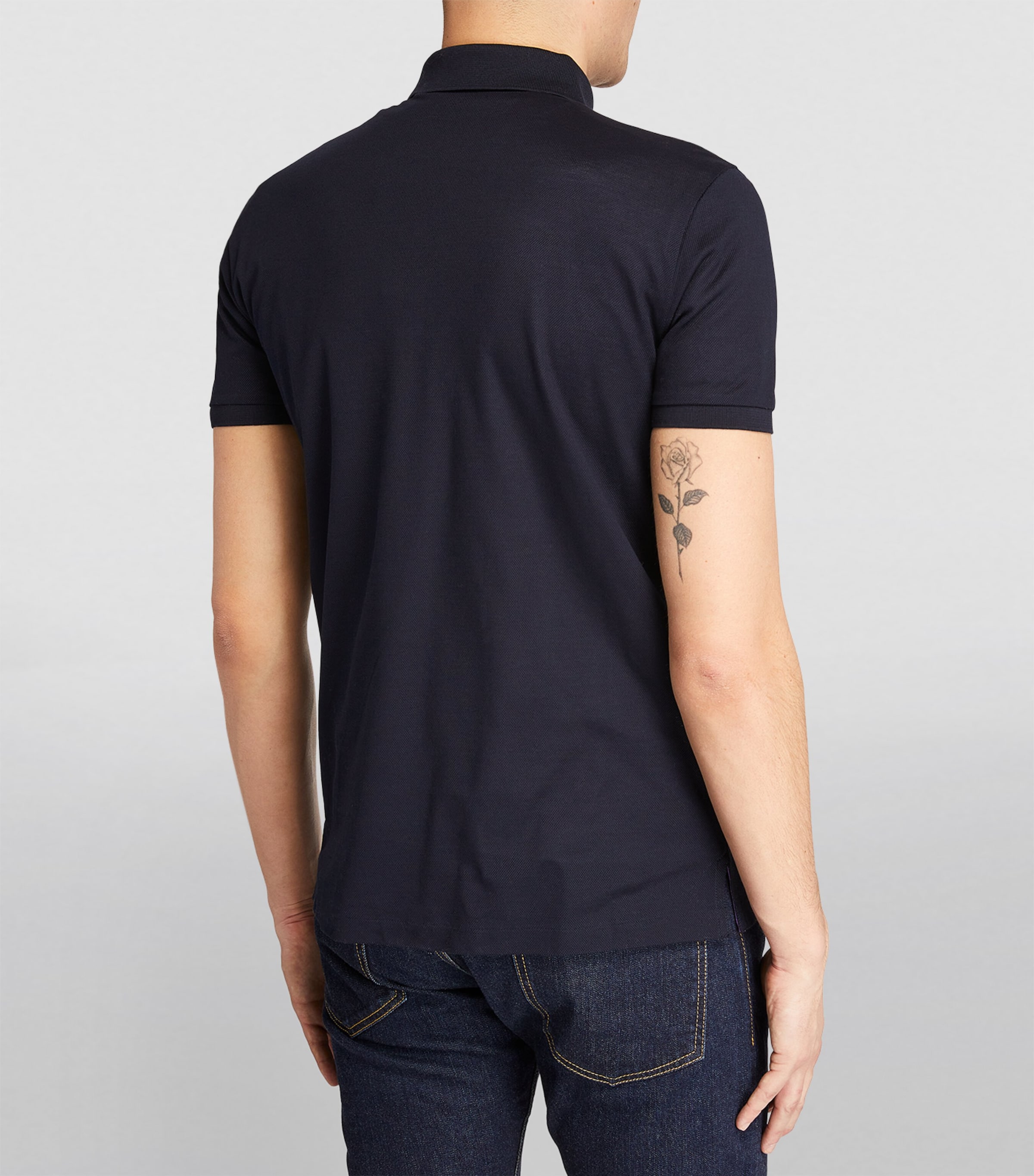 Cotton Logo Polo Shirt CLASSIC NAVY Image 4