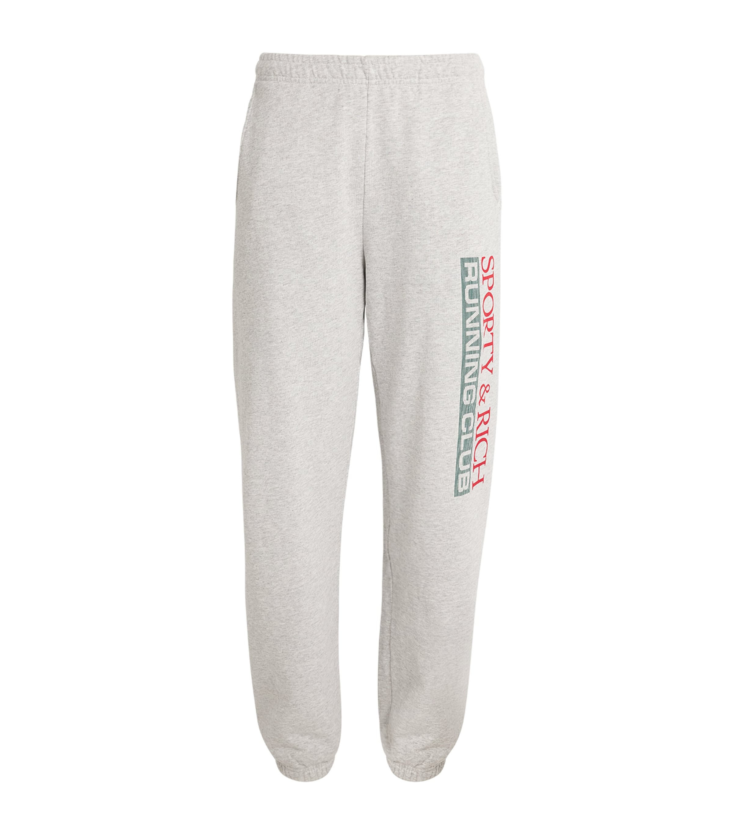 Sporty & Rich Womens Cotton Finish Line Sweatpants Hthr Gry /alpne/nvy Image 1