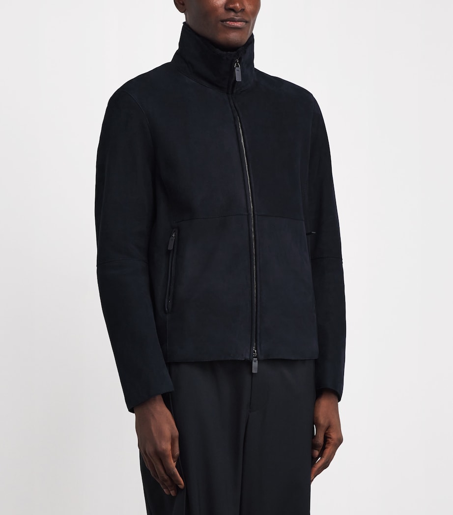 Suede Funnel-Neck Sweatshirt 922 Image 3