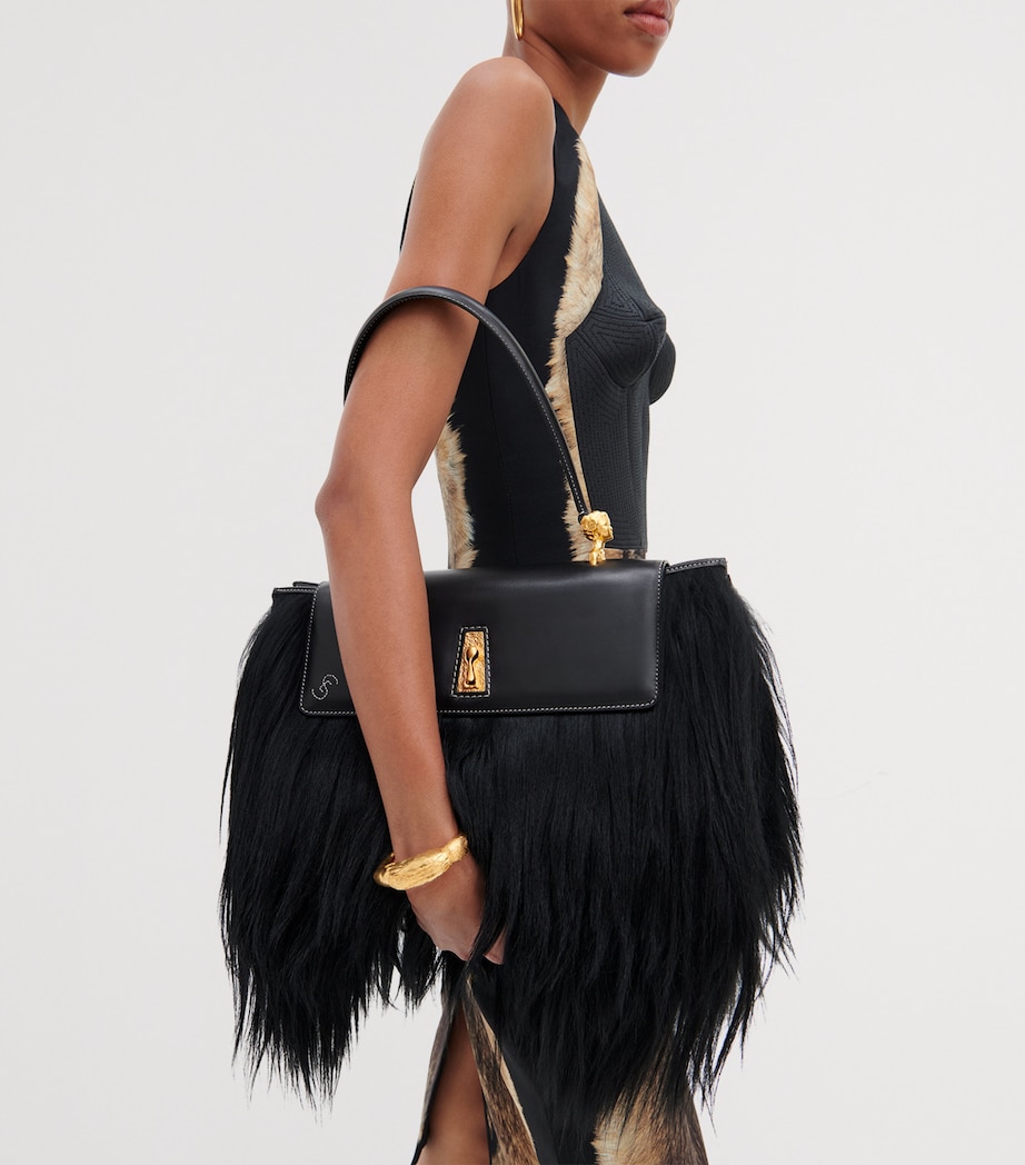 Schiaparelli Leather Go Go Tote Bag Black Image 2