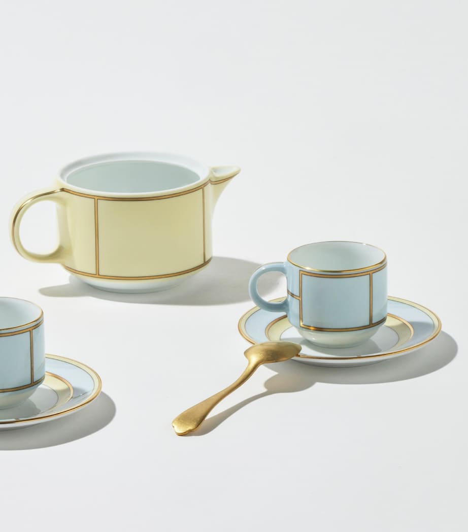 Set of 2 Colonna Diva Celeste Coffee Cups and Saucers G00134903 Image 4