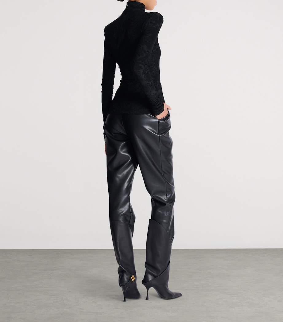 Baroque Jacquard Top 0PA NOIR Image 6