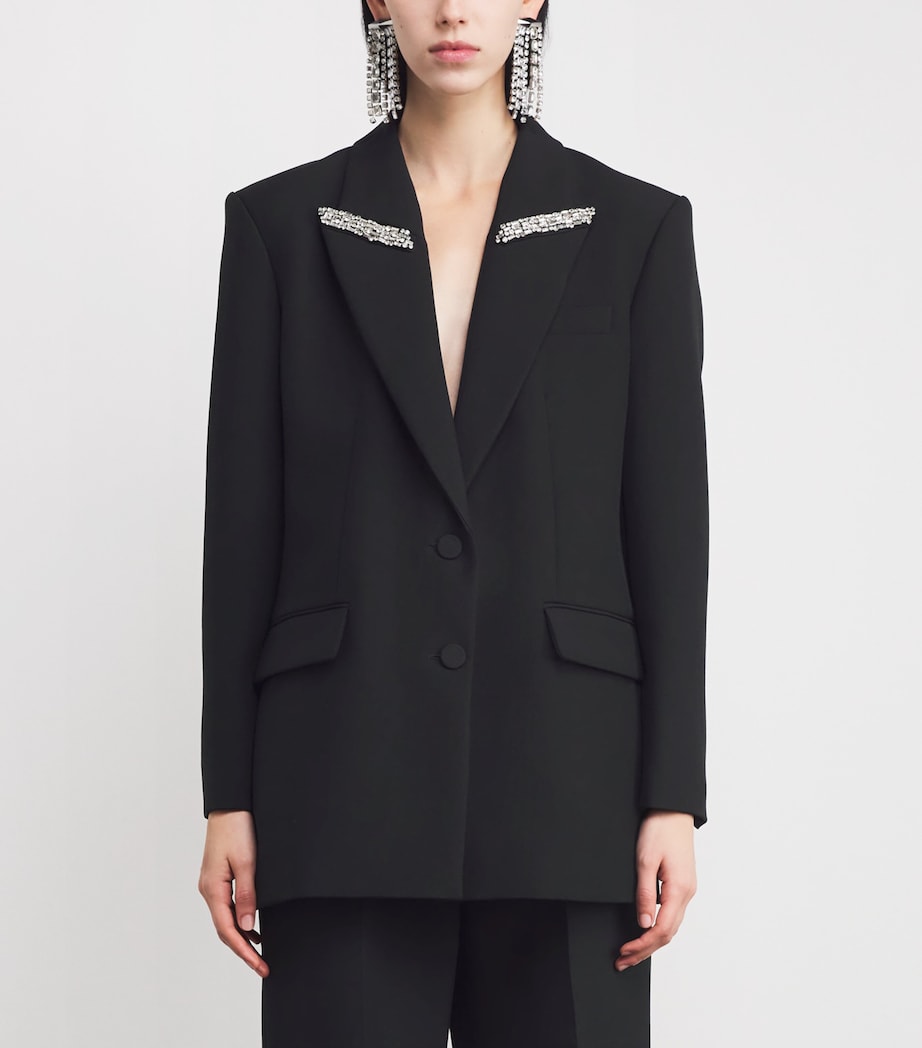 Crystal-Embellished Blazer BLACK Image 3