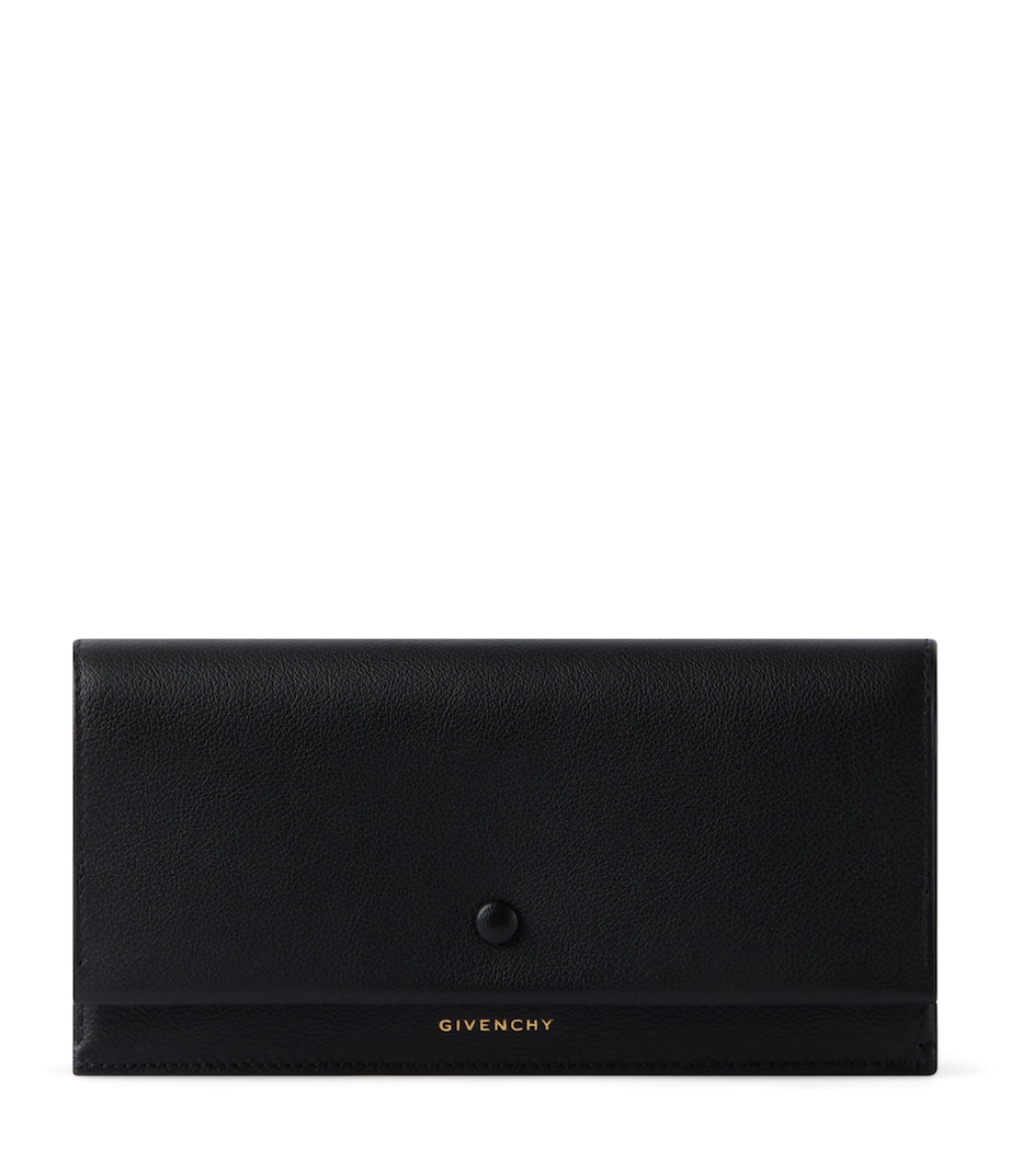 Leather Day Wallet BLACK Image 1