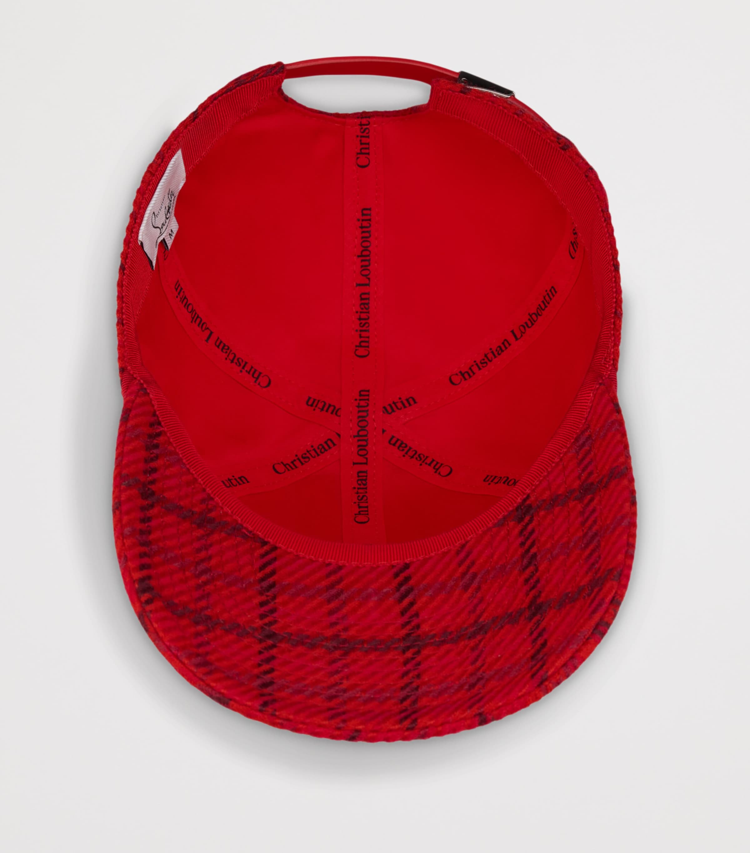 Christian Louboutin Neocl Check Print Baseball Cap Image 4