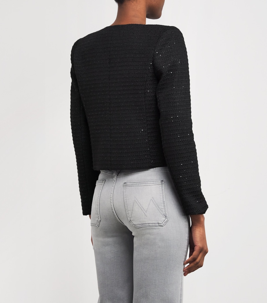 Tweed Moon Jacket BLAC BLACK Image 4