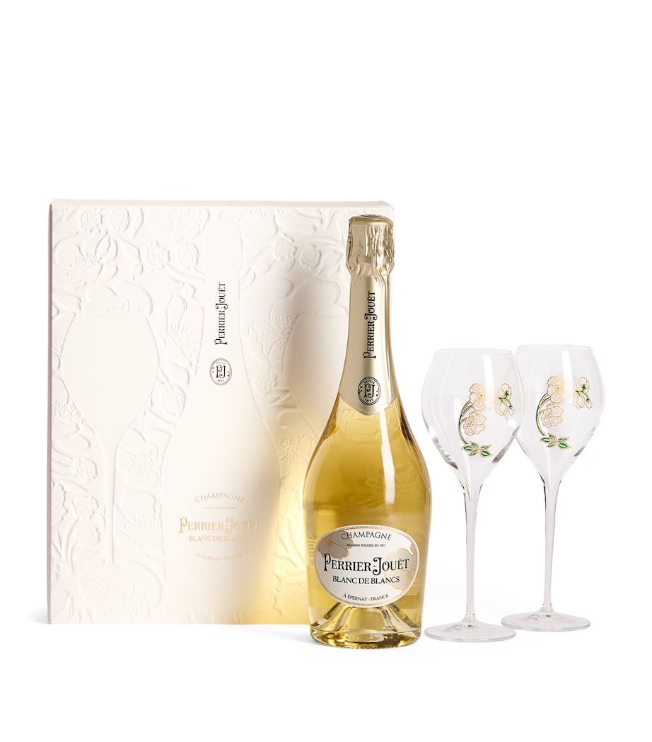 Perrier Jouet Blanc de Blancs Brut Champagne and Glasses Gift Set (75cl) - Champagne, France Image 2
