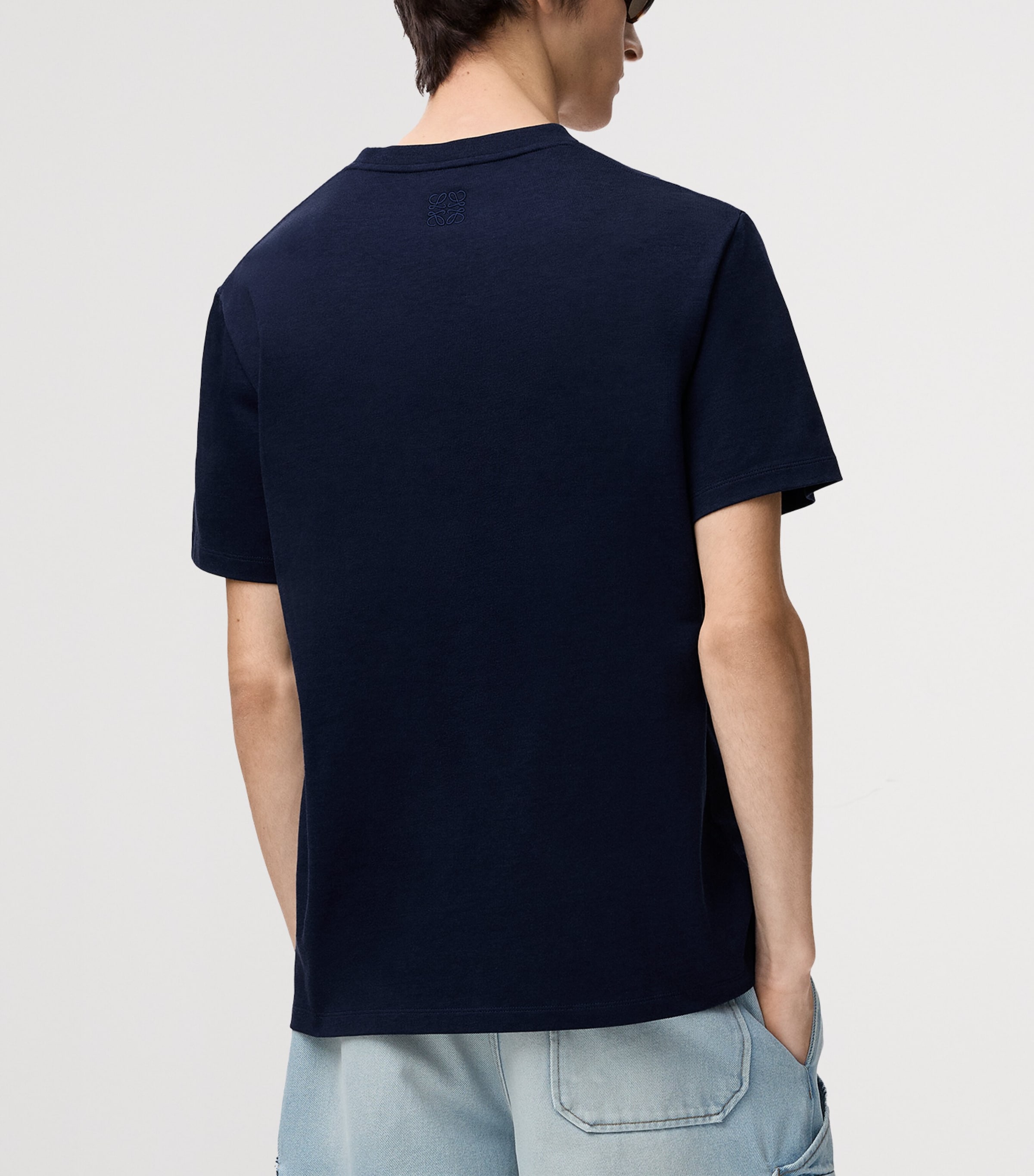LOEWE Mens x Paula's Ibiza Relaxed T-Shirt Navy Blue Image 4