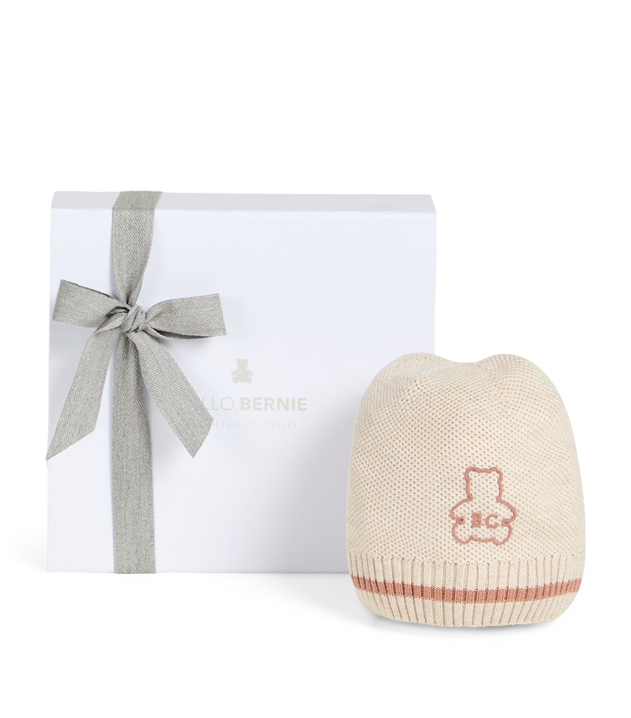 Brunello Cucinelli Kids Cotton Bernie Knit Beanie Image 1