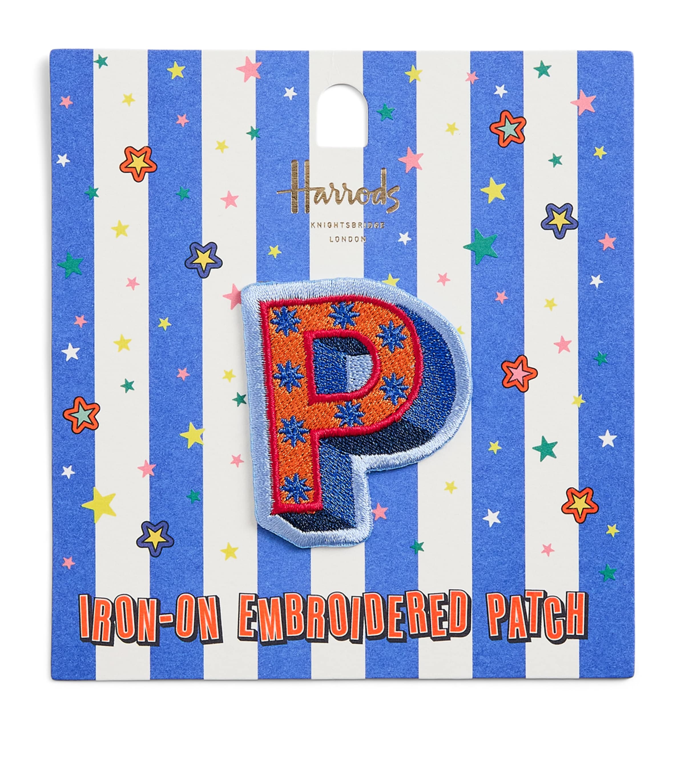 Harrods Alphabet Iron-On Embroidered Patch - P Image 1